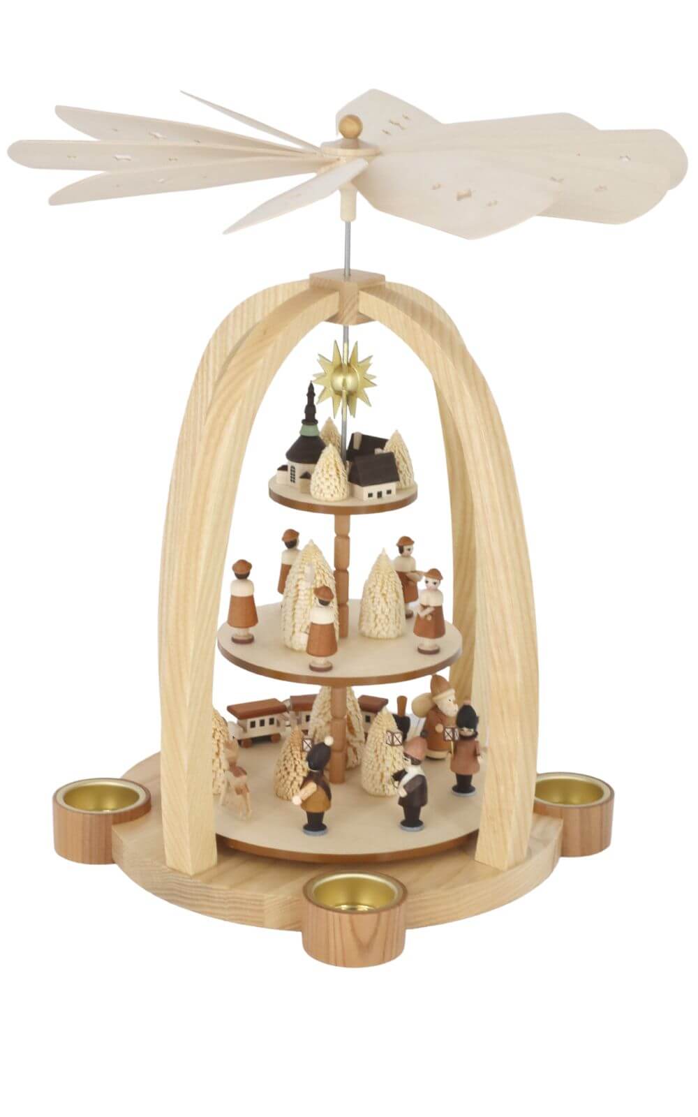 Weihnachtspyramide Kurrende, 3 - stöckig von Knuth Neuber_1