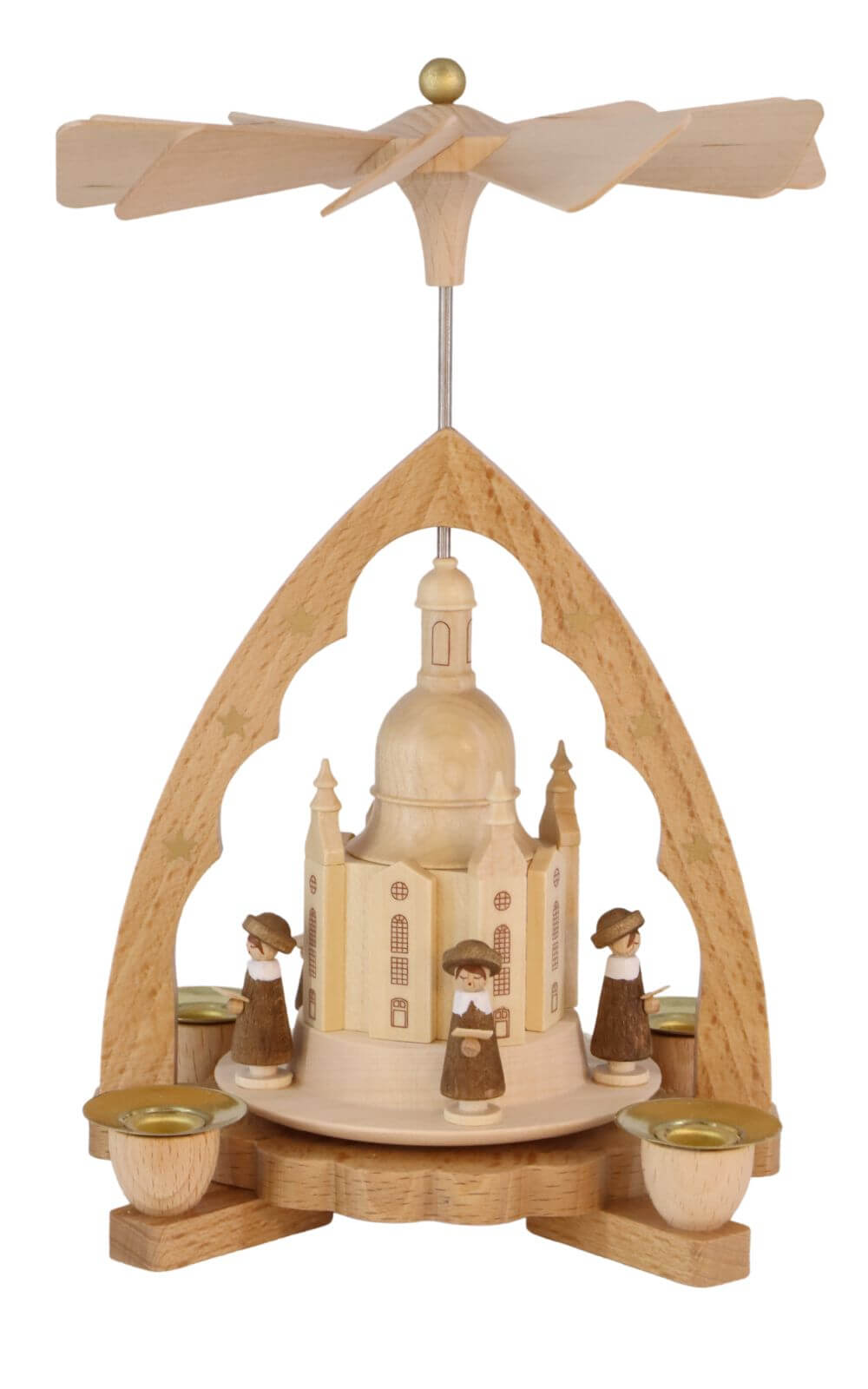 Weihnachtspyramide Frauenkirche Dresden, 20 cm von Richard Glässer_2