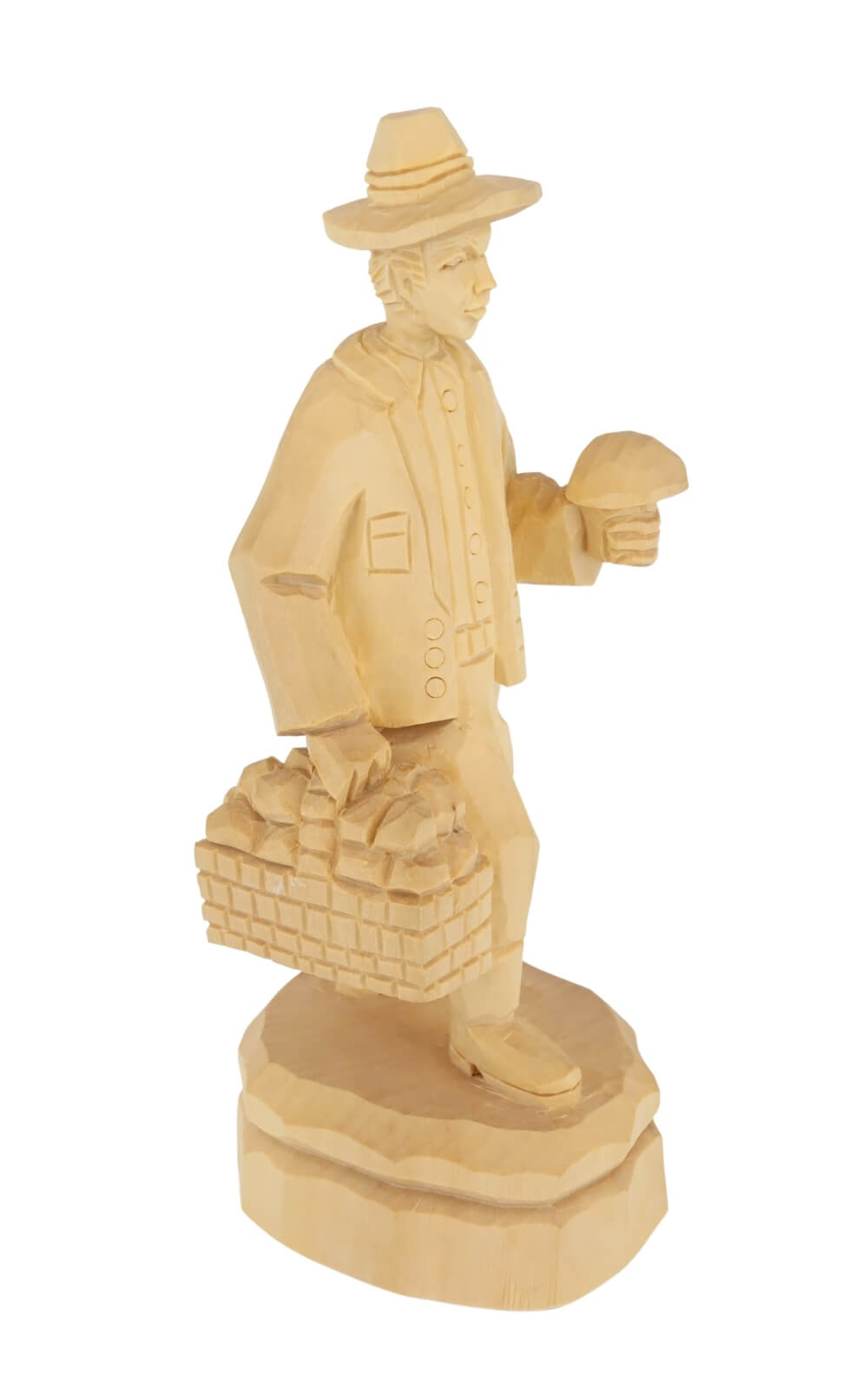 Pilzsucher, geschnitzt, 20 cm von Schnitzkunst aus dem Erzgebirge_2