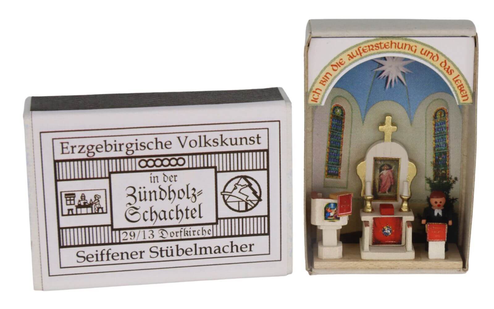 Zündholzschachtel Dorfkirche von Gunter Flath
