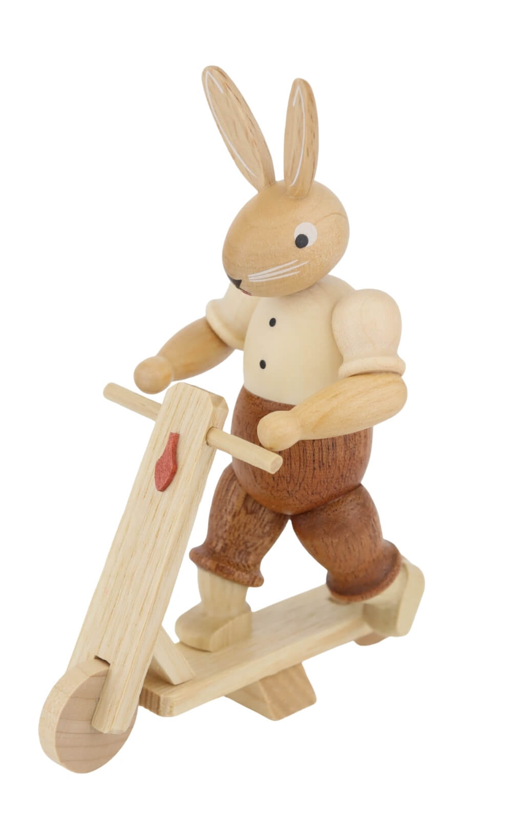 Osterhase auf Roller, natur, 11 cm von Müller Kleinkunst_2