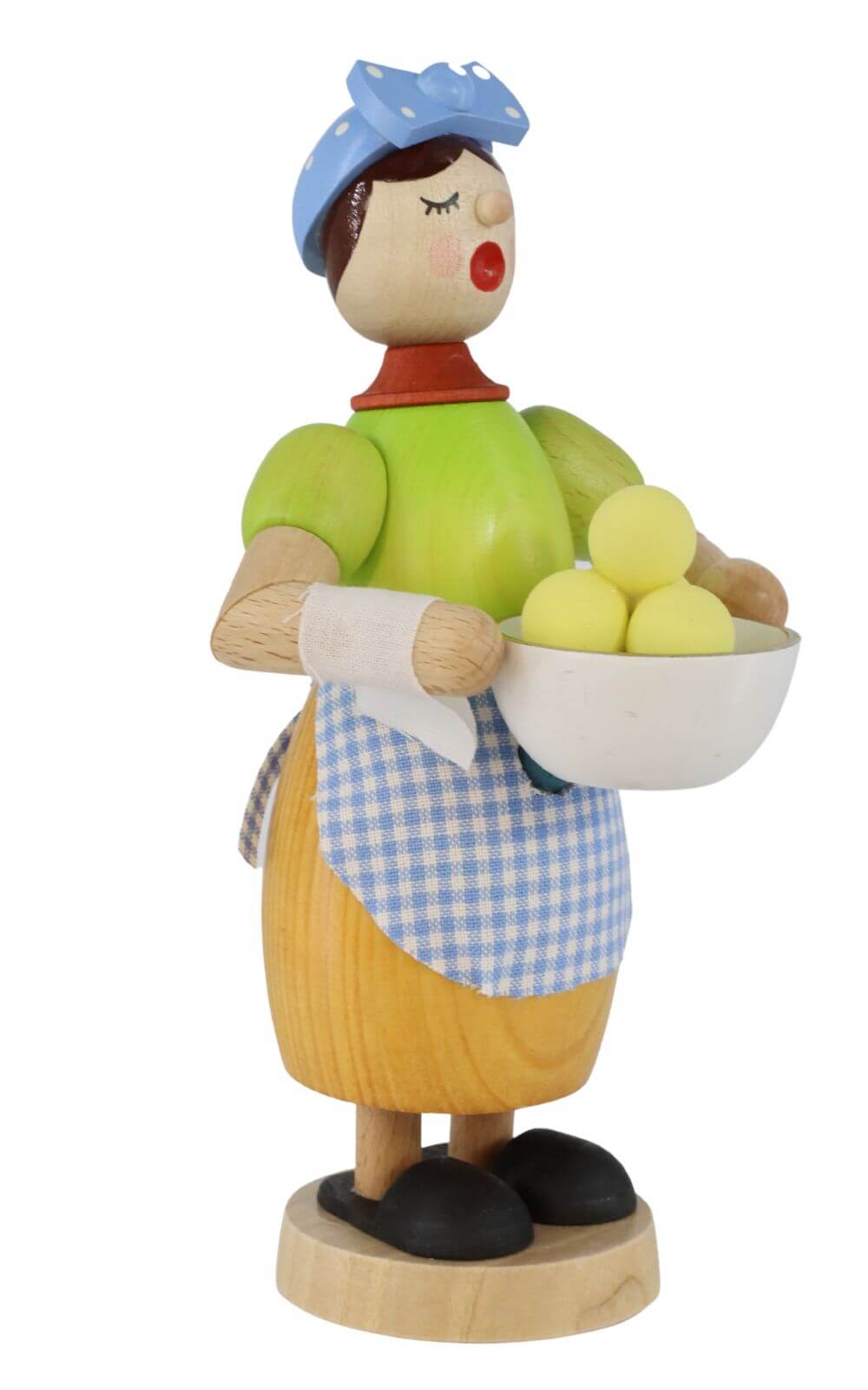 Räuchermännchen Kloßfrau, 17 cm von Richard Glässer_Bild1