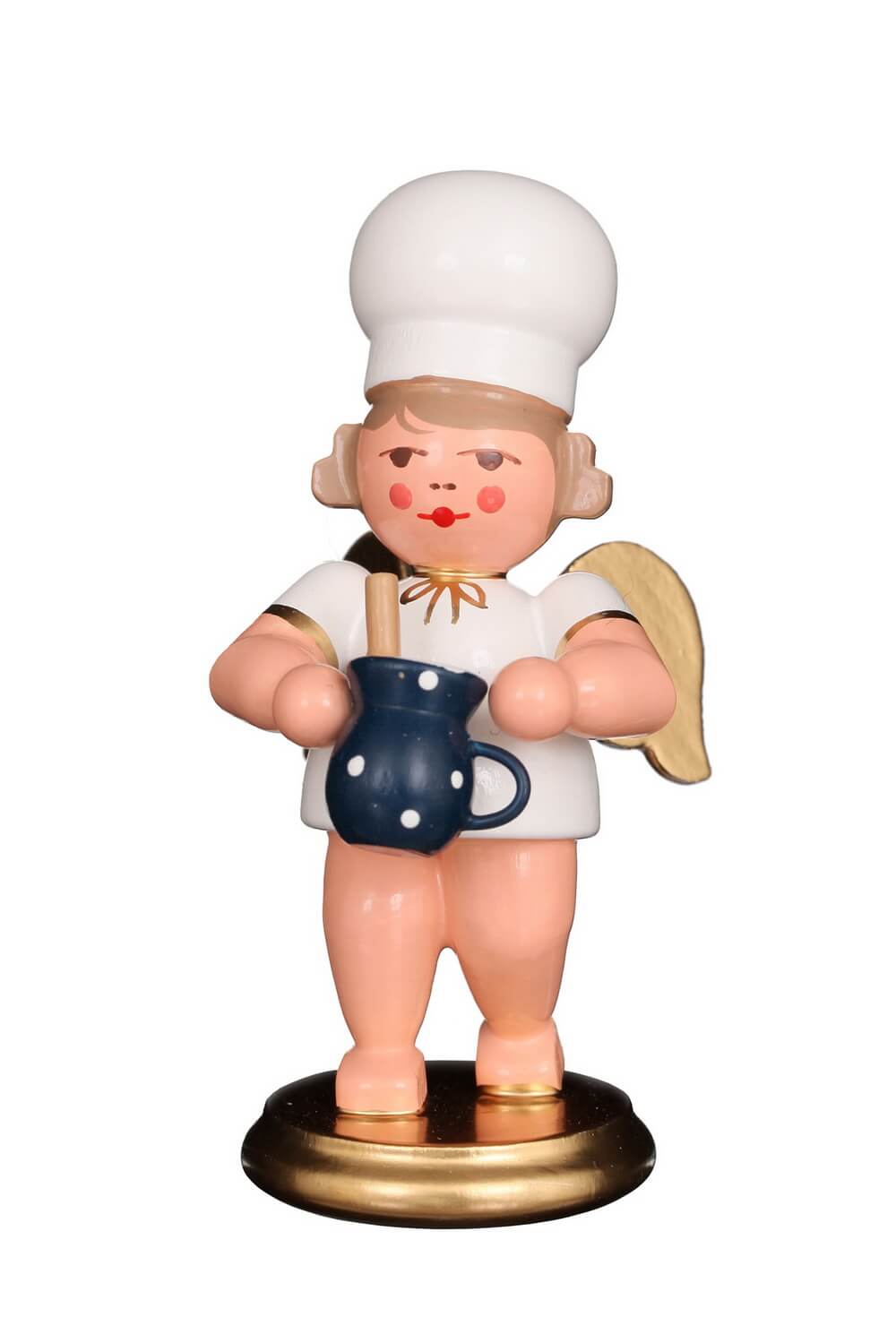 Weihnachtsengel - Bäckerengel mit Milchtopf, 8 cm, farbig von Christian Ulbricht
