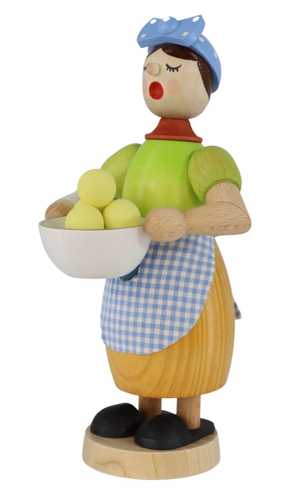 Räuchermännchen Kloßfrau, 17 cm von Richard Glässer_Bild2