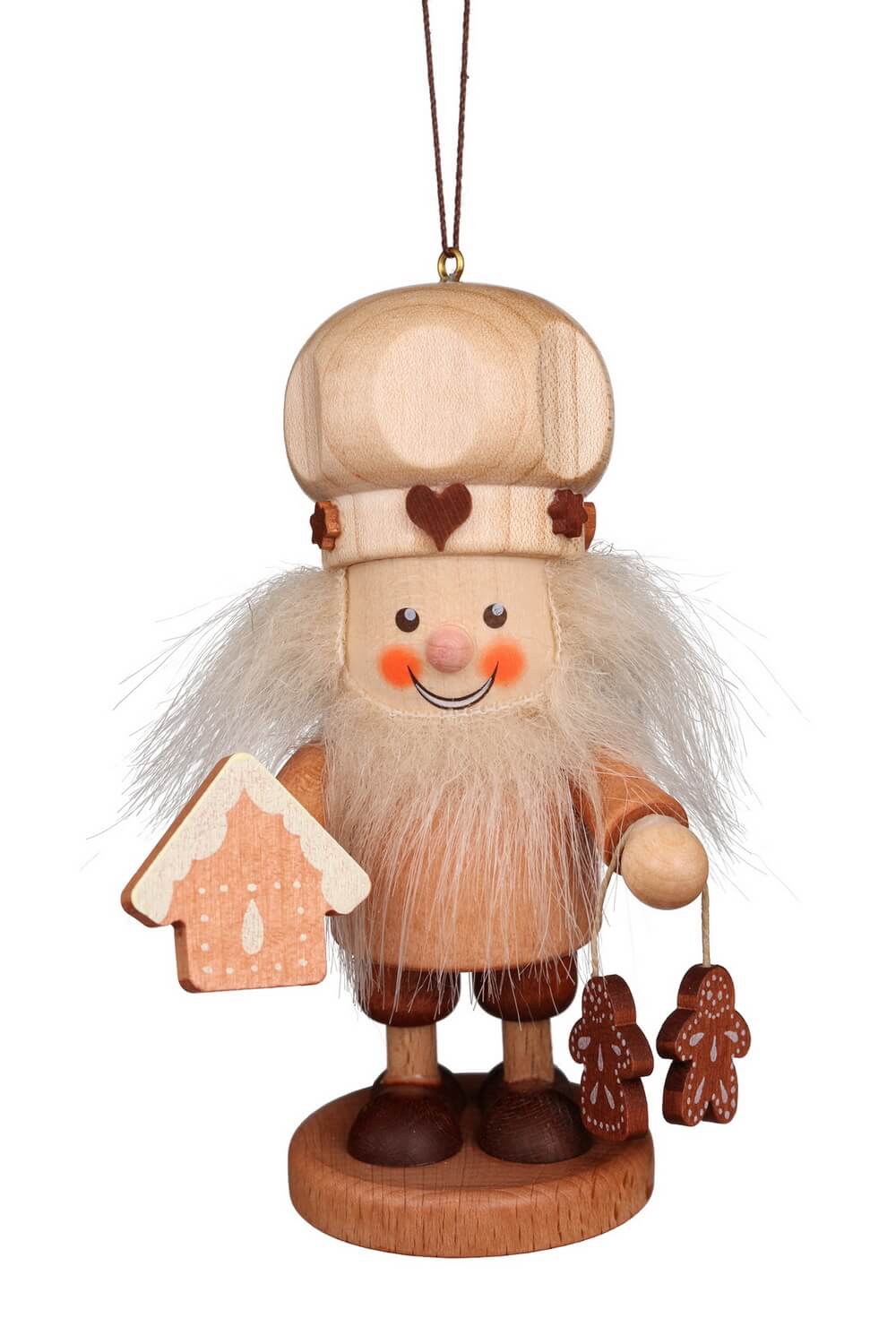 Christbaumschmuck Strolch Zuckerbäcker, natur, 11 cm von Christian Ulbricht