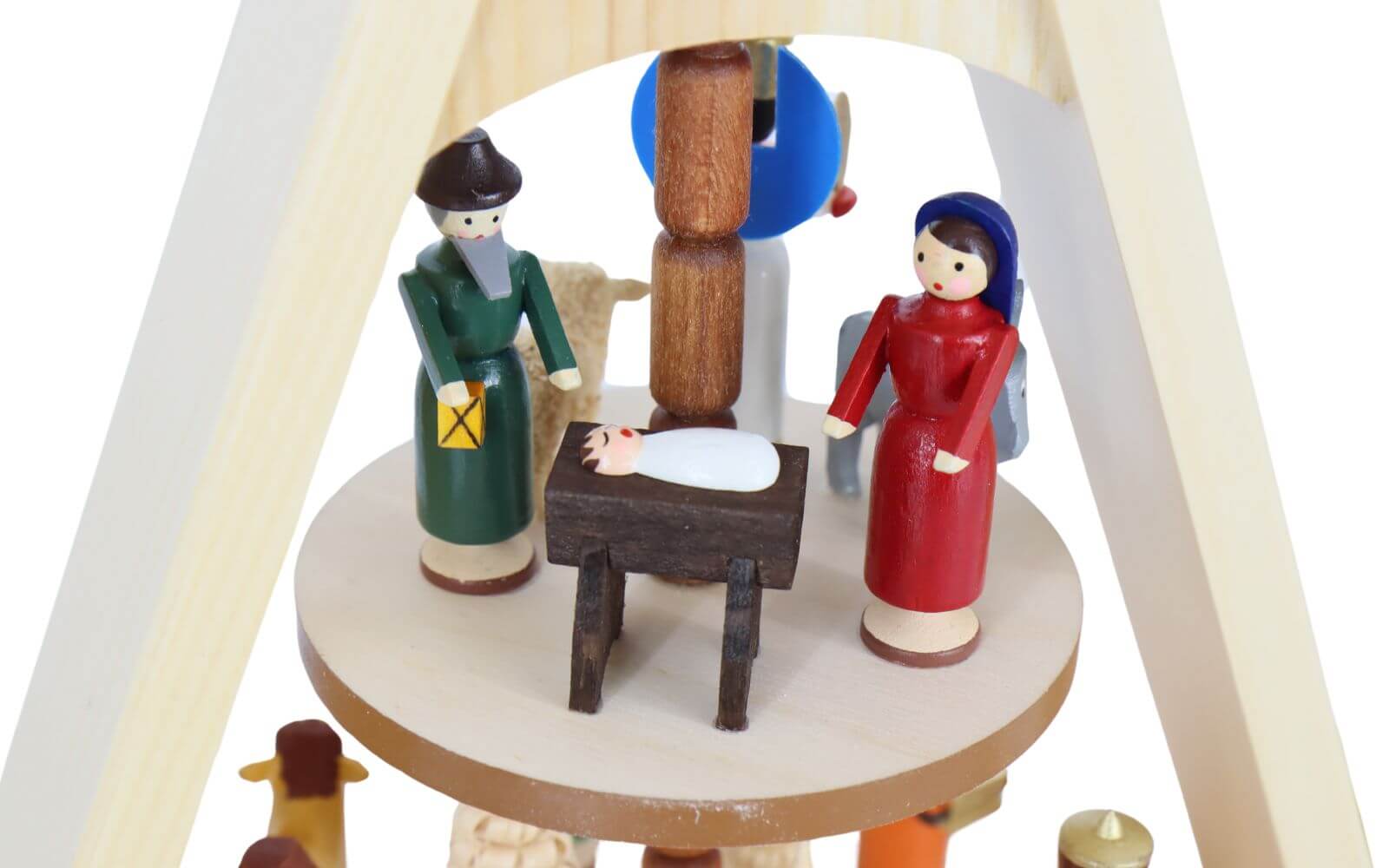 Weihnachtspyramide Heilige Familie 2-stöckig von Knuth Neuber_5