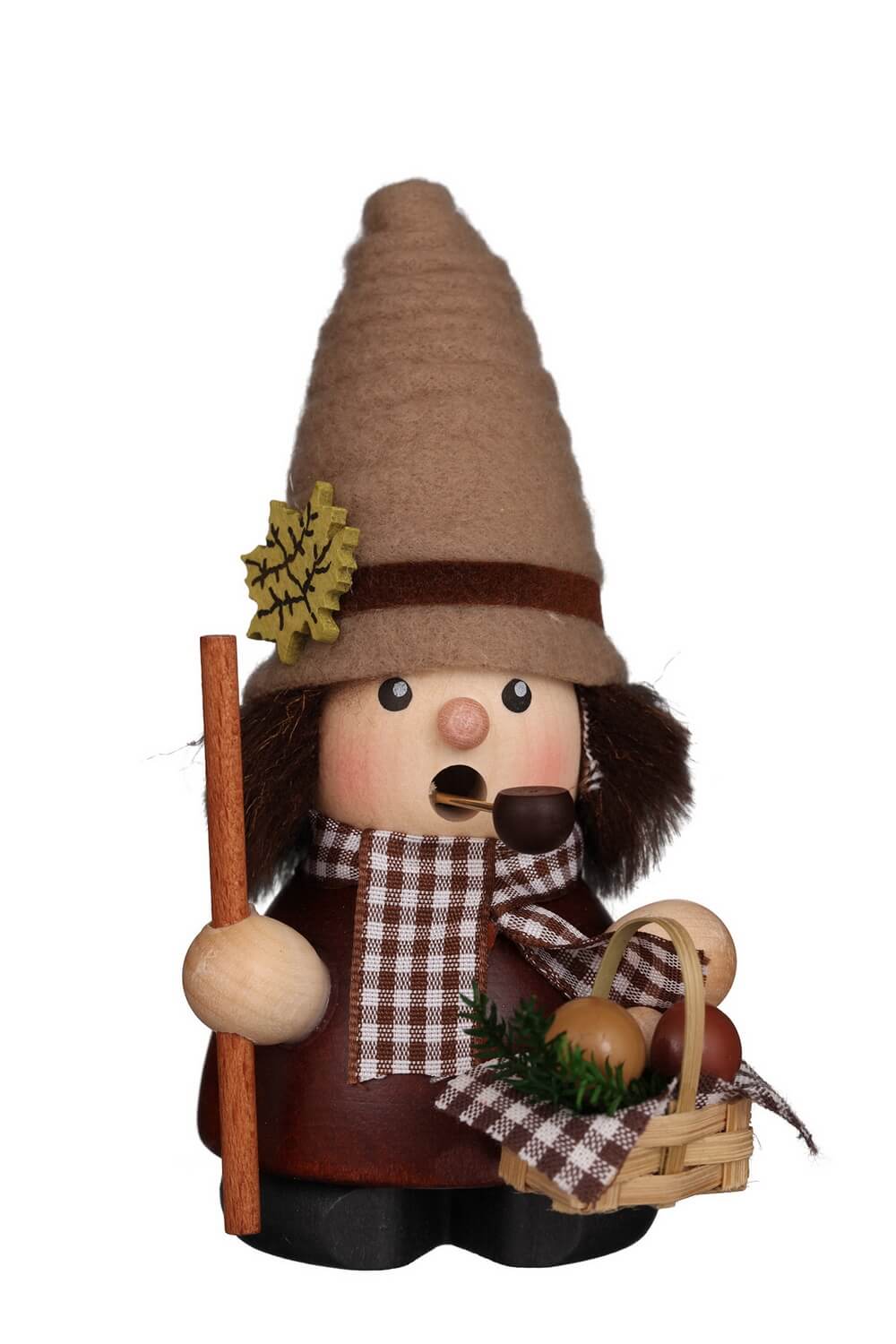 Räuchermännchen Pilzsammler, 12 cm von Christian Ulbricht