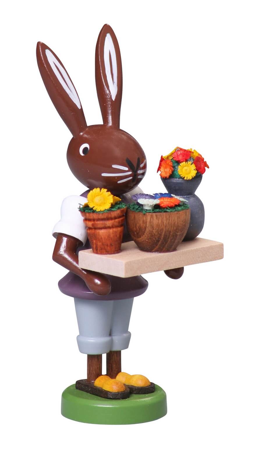 Osterhase Blumenhändler, 9 cm von Thomas Preißler