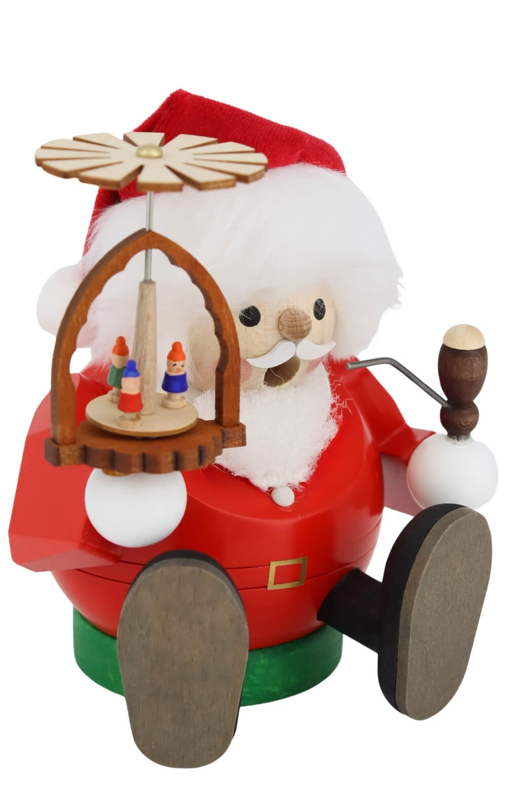 Räuchermann - Kugelräuchermännchen Santa mit Pyramide von Richard Glässer_2