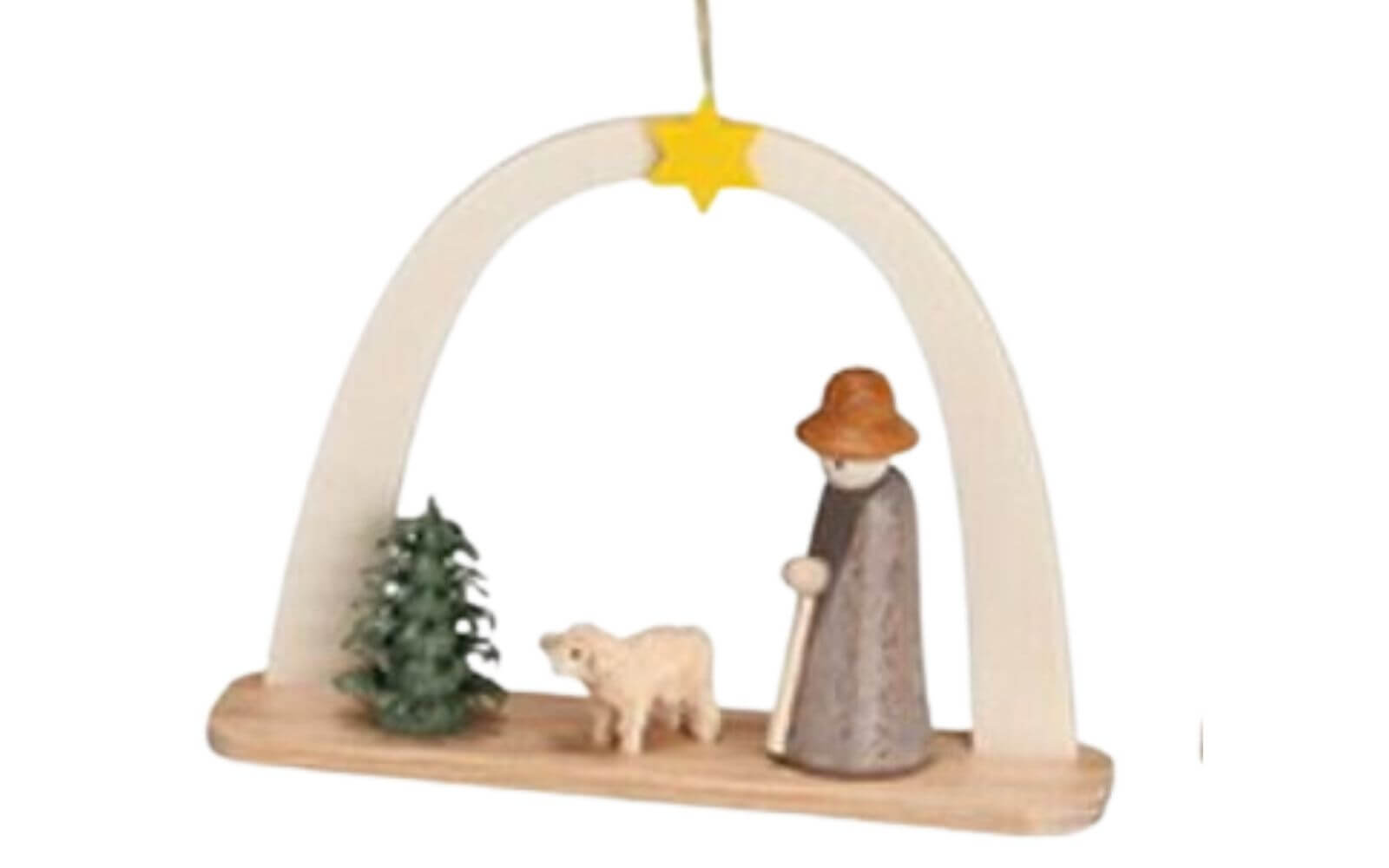 Christbaumschmuck Hirte mit Schaf von Theo Lorenz