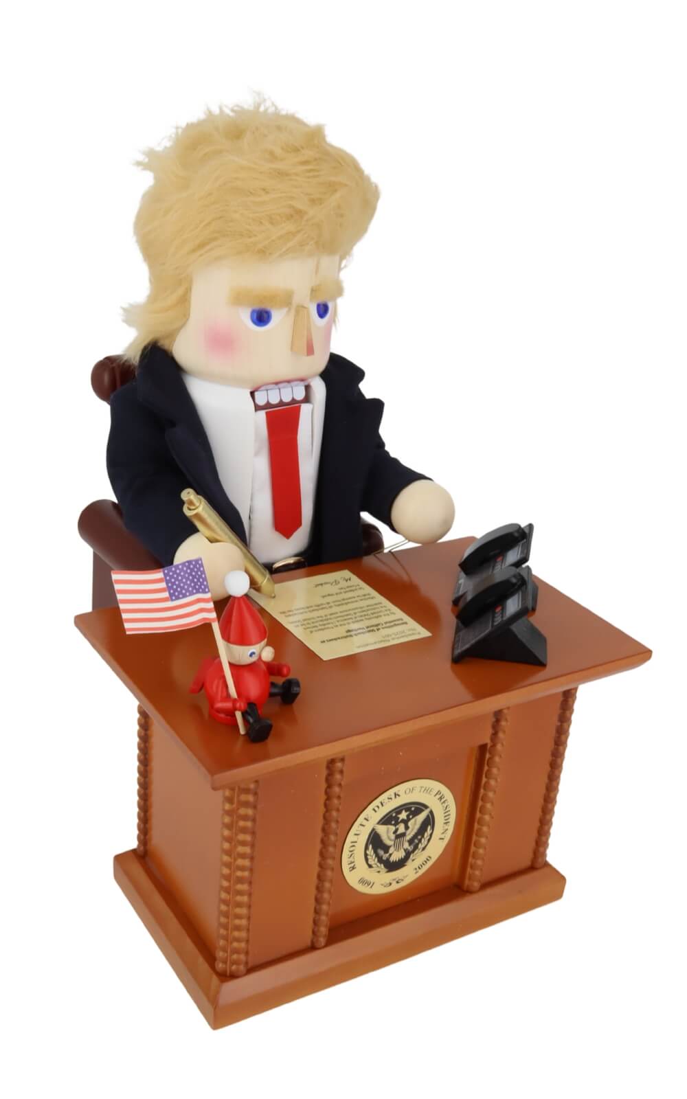 Nussknacker Präsident Trump am Schreibtisch im Oval Office - ein Stück Geschichte von Steinbach_1