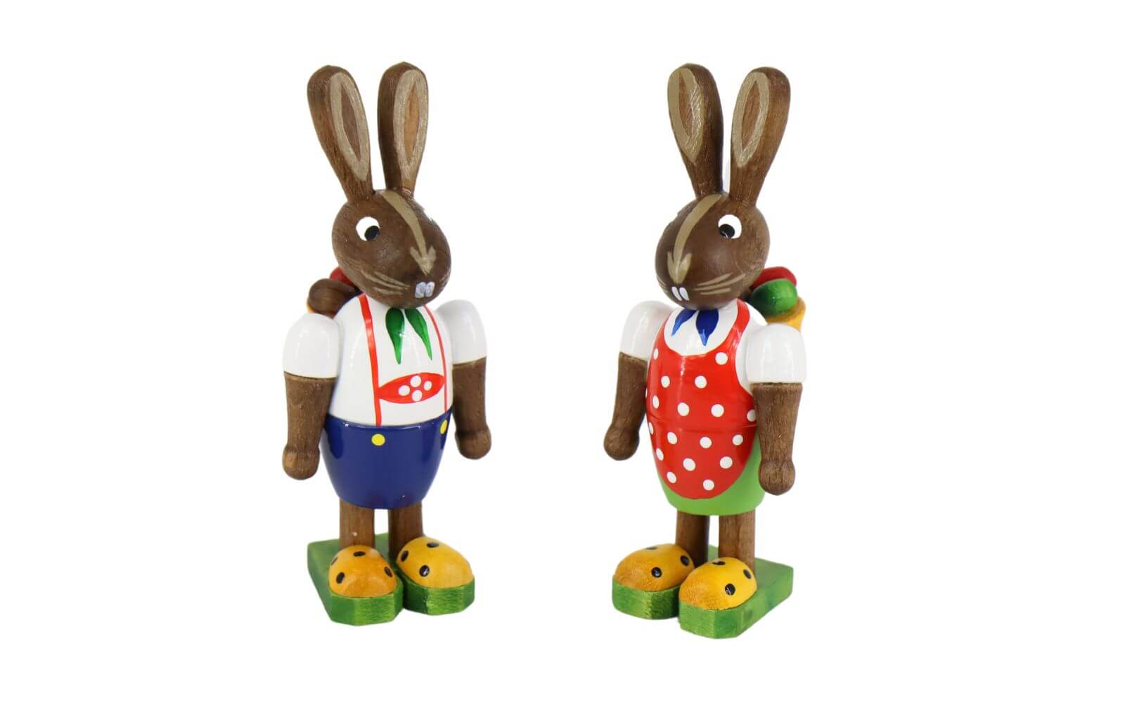 Osterhasen - Paar mit Korb von Figurenland Uhlig GmbH_1