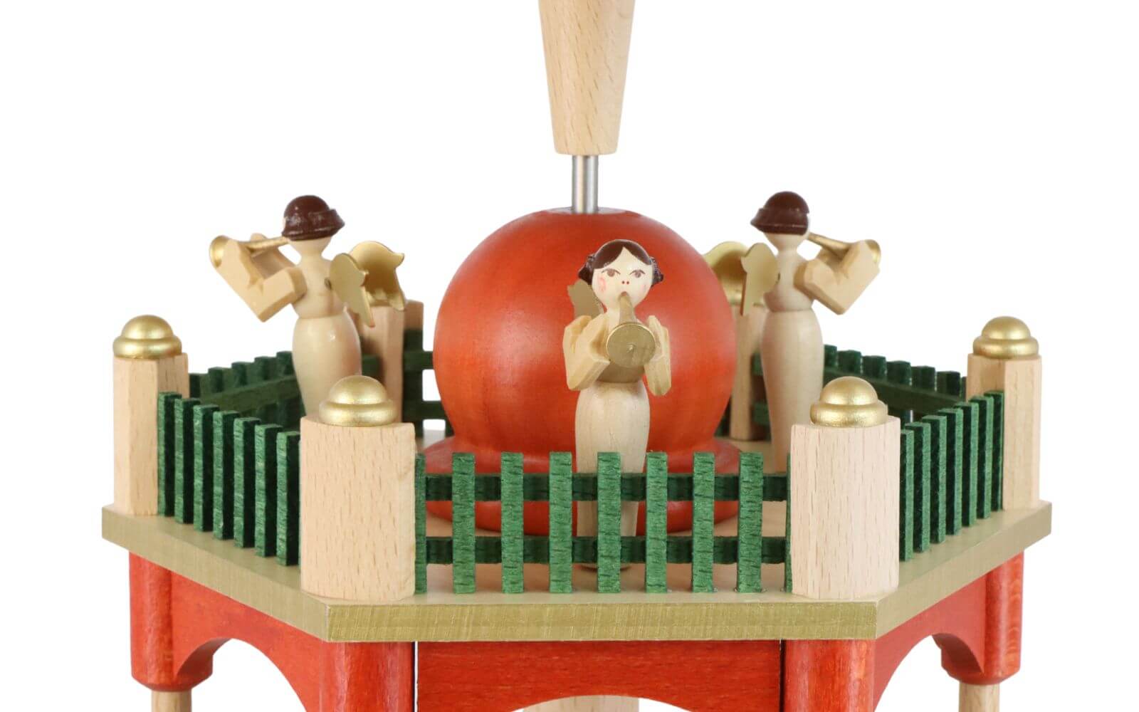 Weihnachtspyramide mit Heiliger Familie, 3 – stöckig, 39 cm von Richard Glässer_2