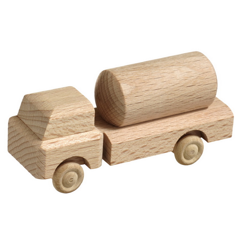 Holzspielzeug LKW Gefahrguttransporter, natur von Robbi Weber
