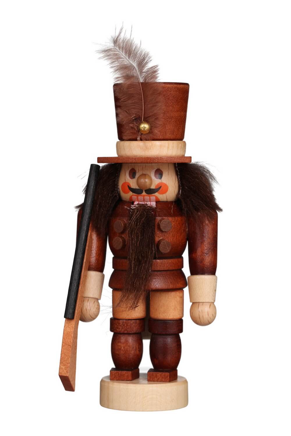 Mini Nussknacker Soldat, natur, 11 cm von Christian Ulbricht