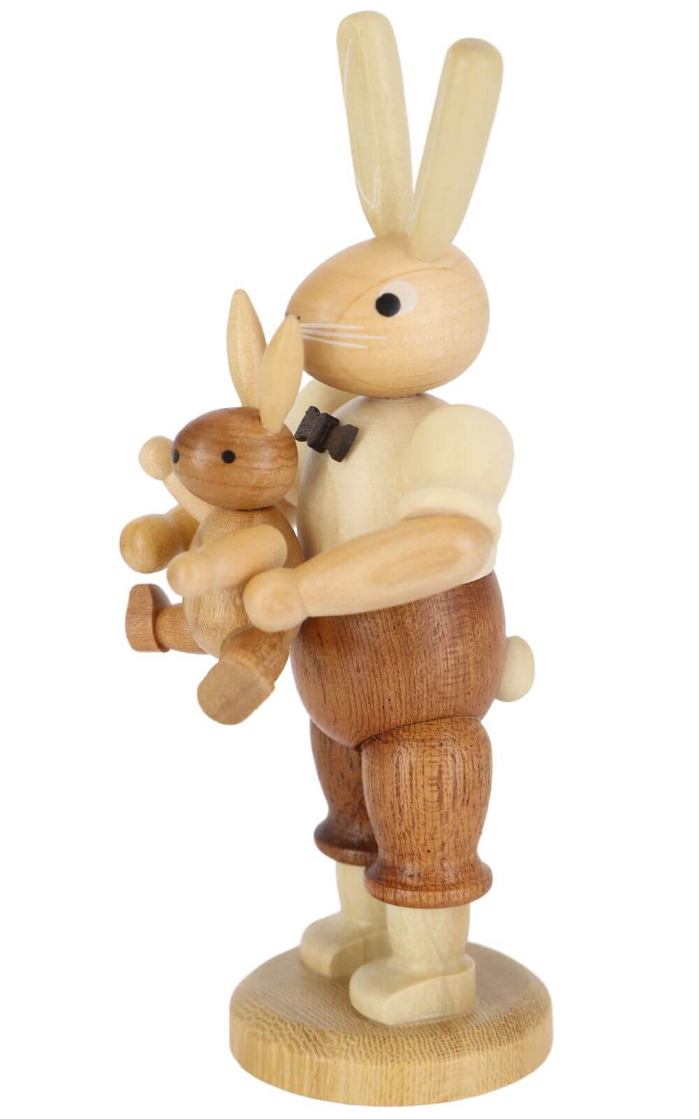 Osterhase Vater mit Kind, natur von Müller Kleinkunst_2