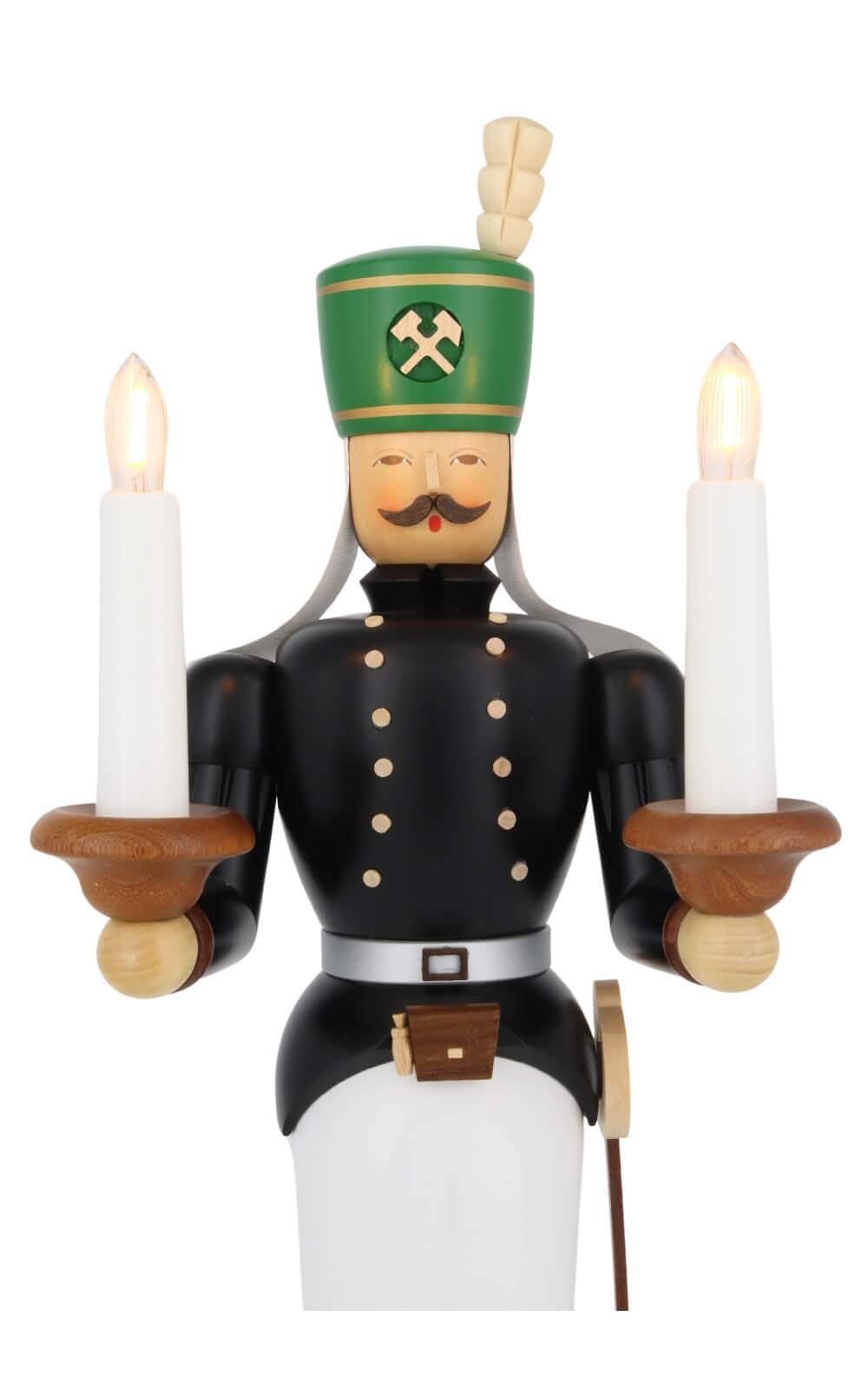 Engel und Bergmann, farbig, elektrisch beleuchtet, 40 cm von Müller Kleinkunst_10