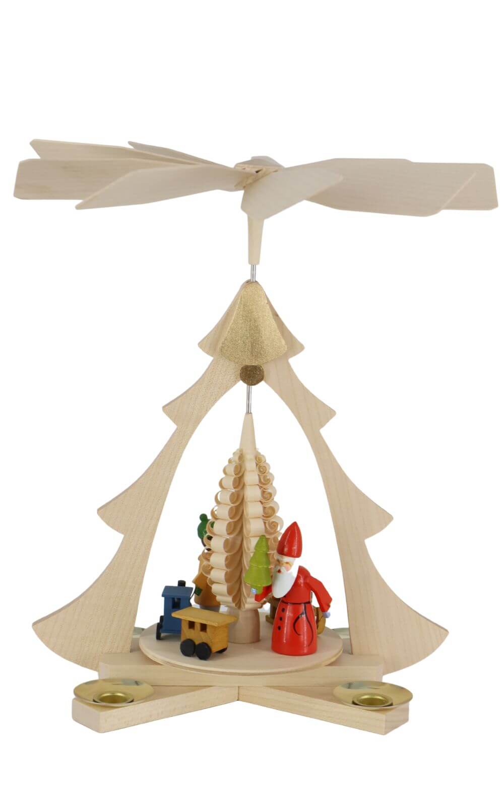 Weihnachstpyramide Bescherung natur, 28 cm von Ralf Zenker_1