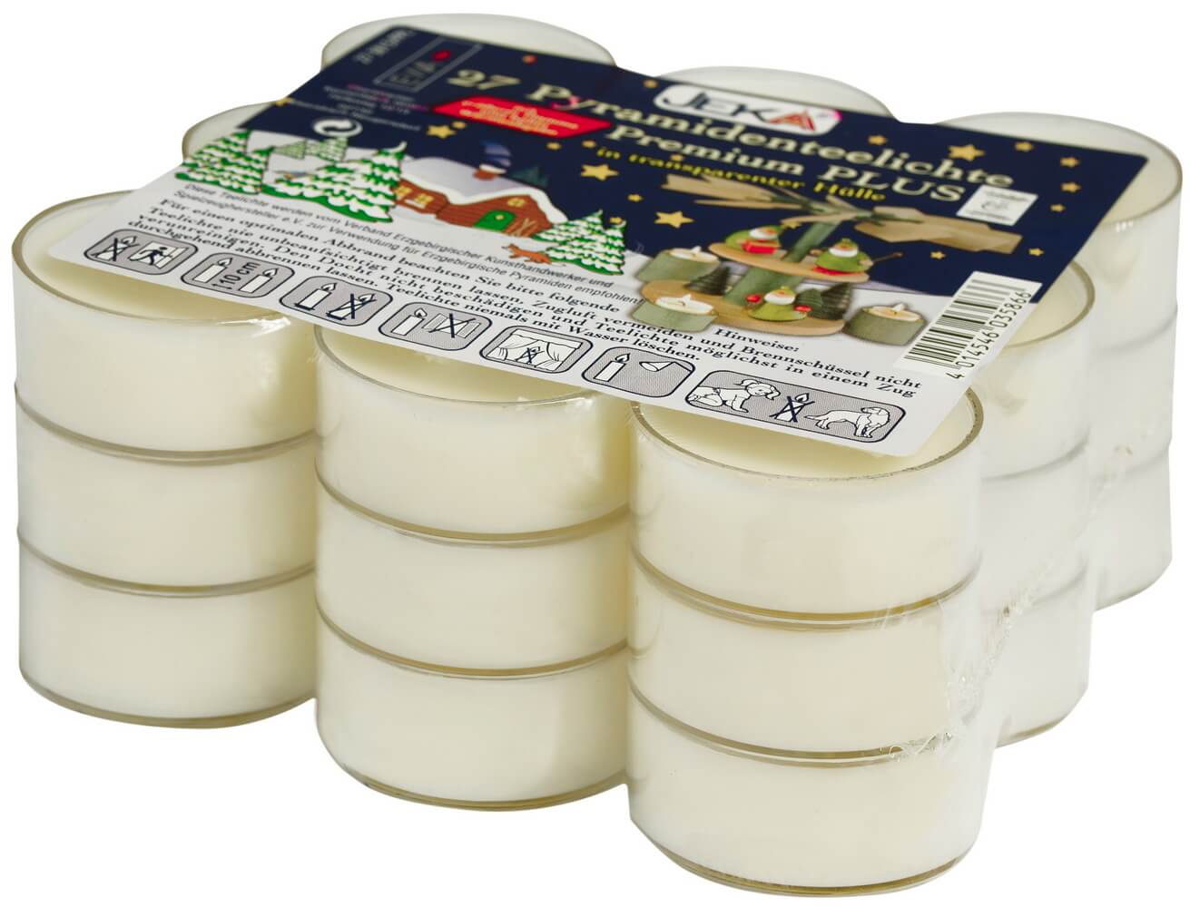 EWA Pyramidenteelichter, Premium, 27 Stück