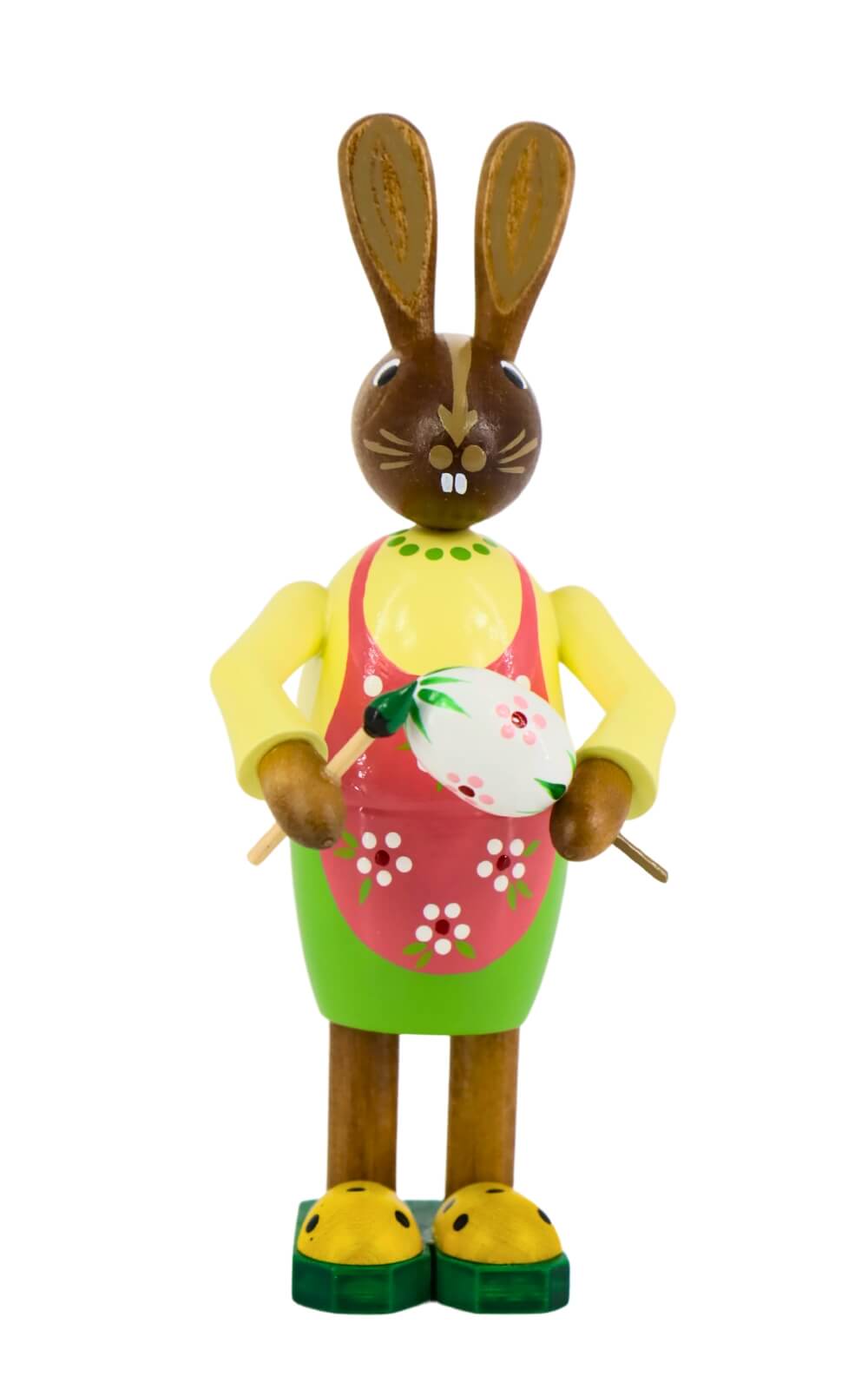 Osterhase - Frau mit Pinsel und kleinem Osterei, 15 cm von Figurenland Uhlig GmbH_2