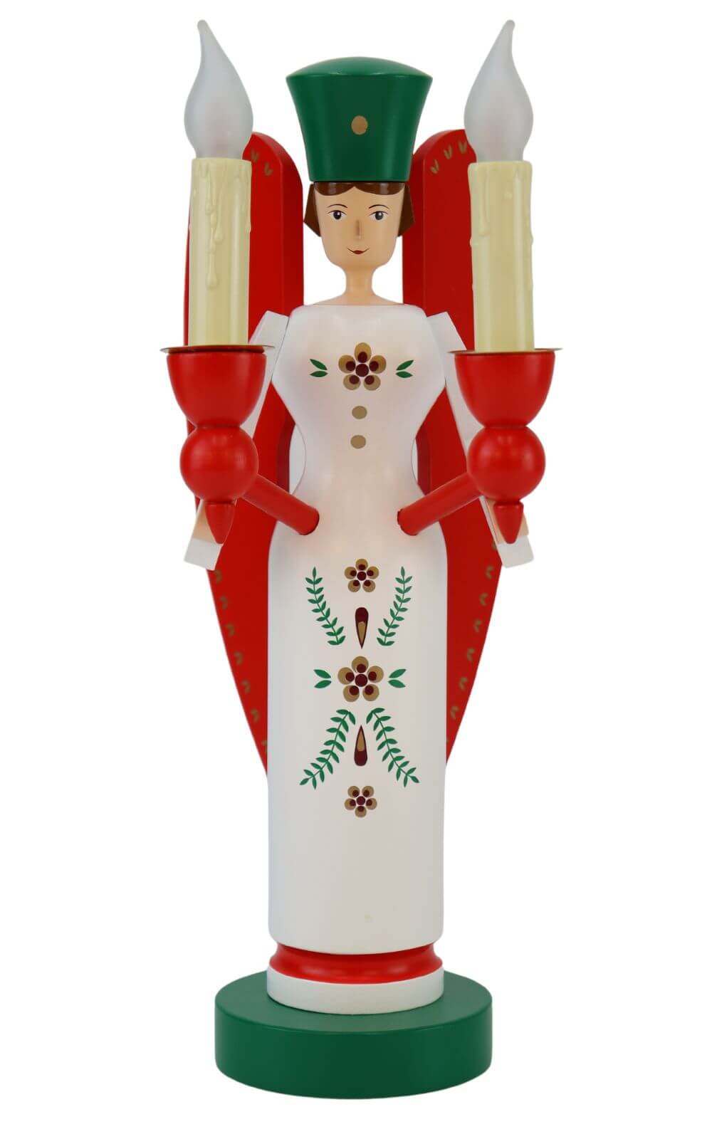 Weihnachtsengel, farbig, elektrisch beleuchtet, 26 cm von Richard Glässer_1
