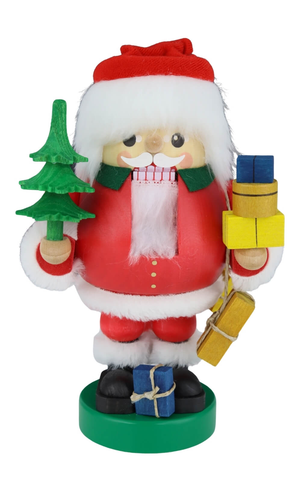 Nussknacker Santa mit Paketen, 19 cm von Richard Glässer_1