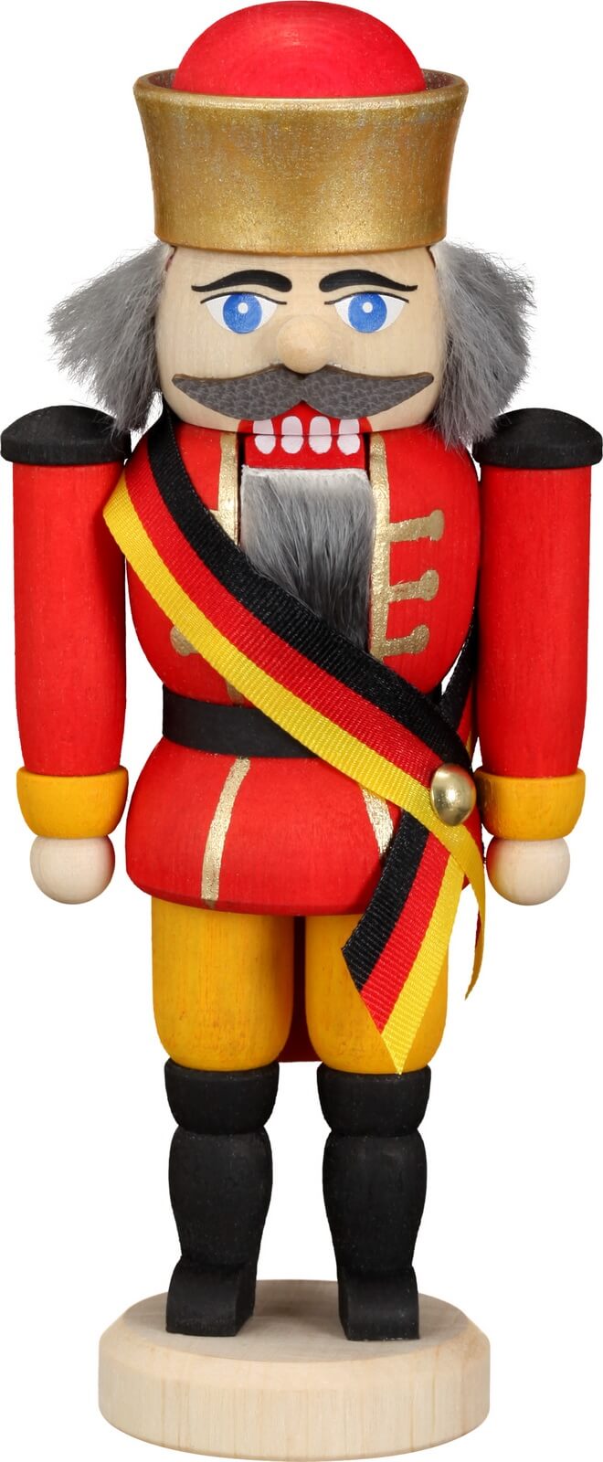 Nussknacker Deutscher Typ, 13 cm von Seiffener Volkskunst eG