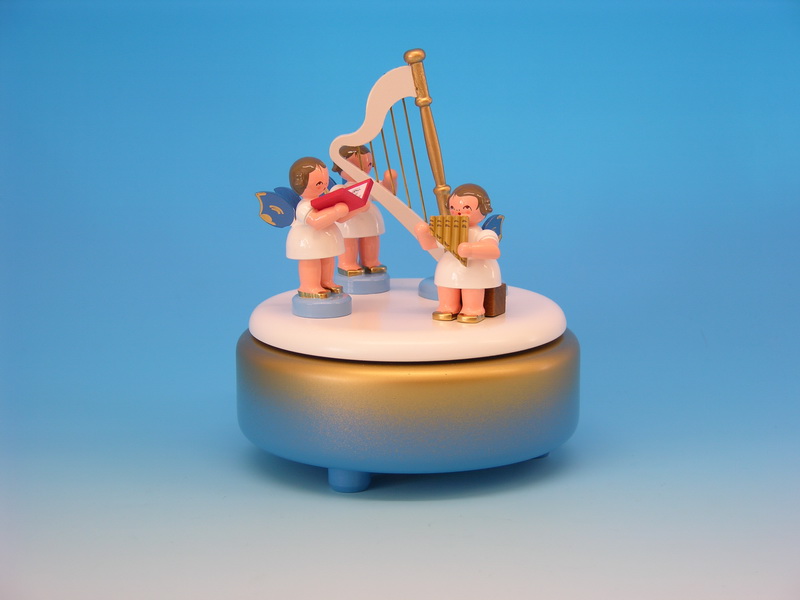 Spieldose mit 3 Engeln und einer Harfe von Figurenland Uhlig GmbH_1