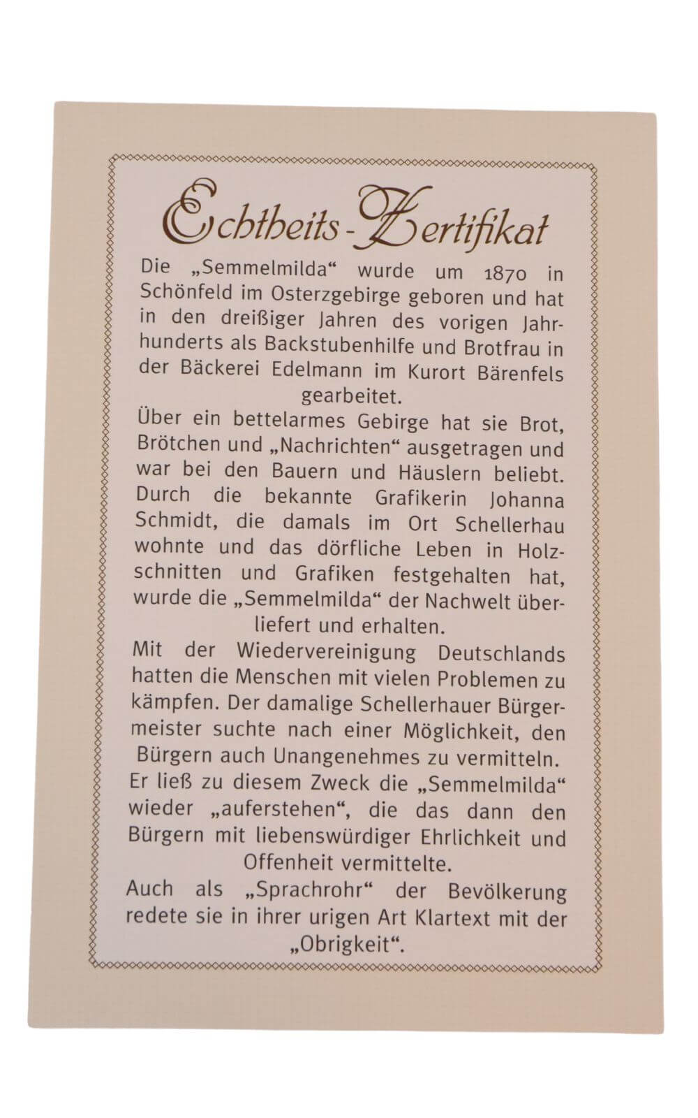 Räuchermännchen Semmelmilda, 20 cm von Armin Braun_4