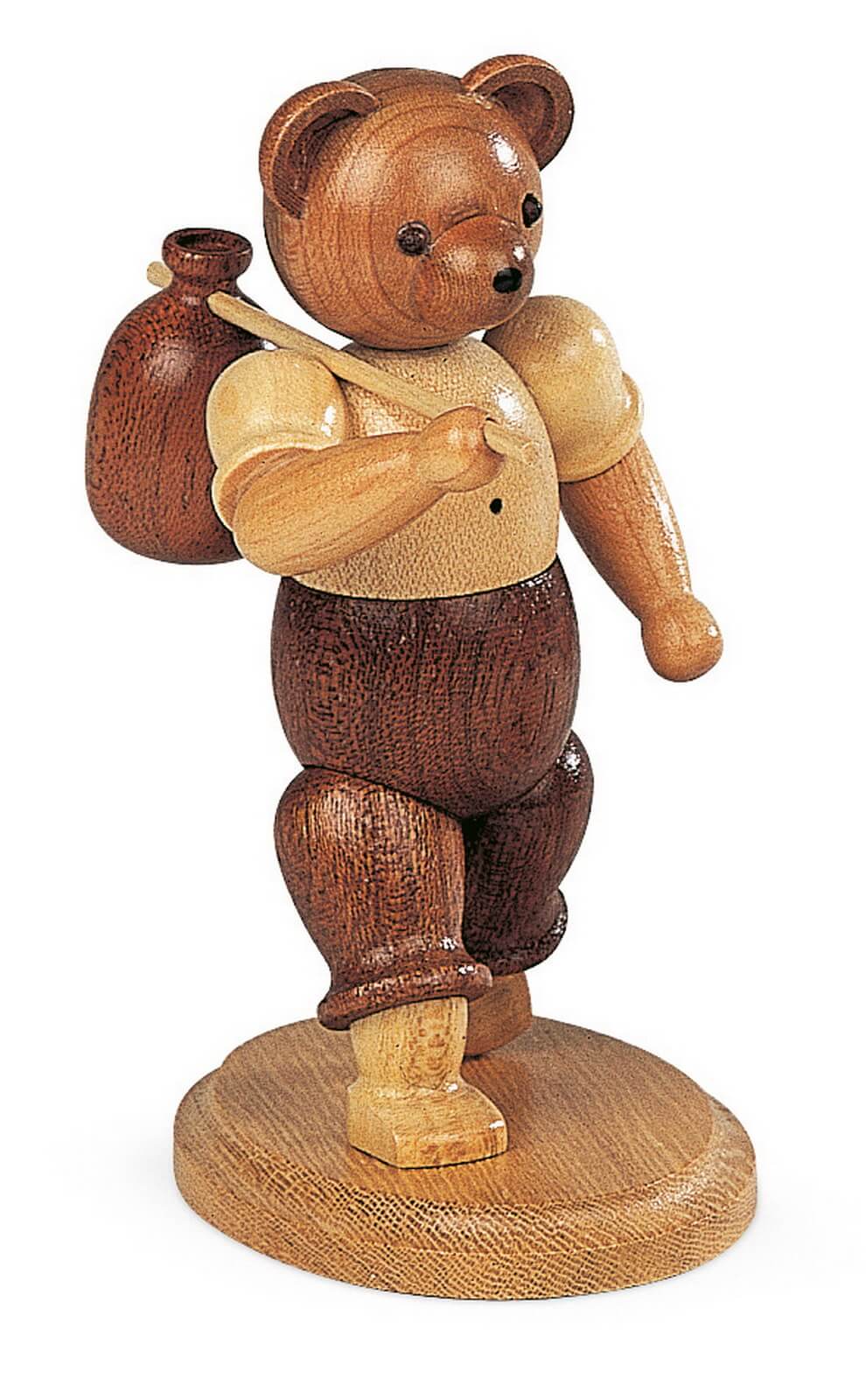 Miniatur Teddy Wandersmann, natur, 14 cm von Müller Kleinkunst
