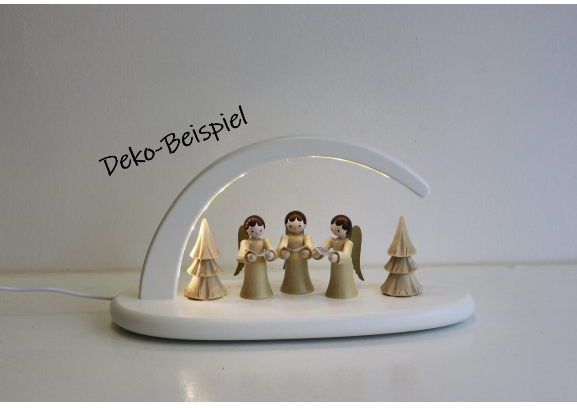 LED Schwibbogen, weiss ohne Bestückung von Seiffener Volkskunst eG_DEKO 3