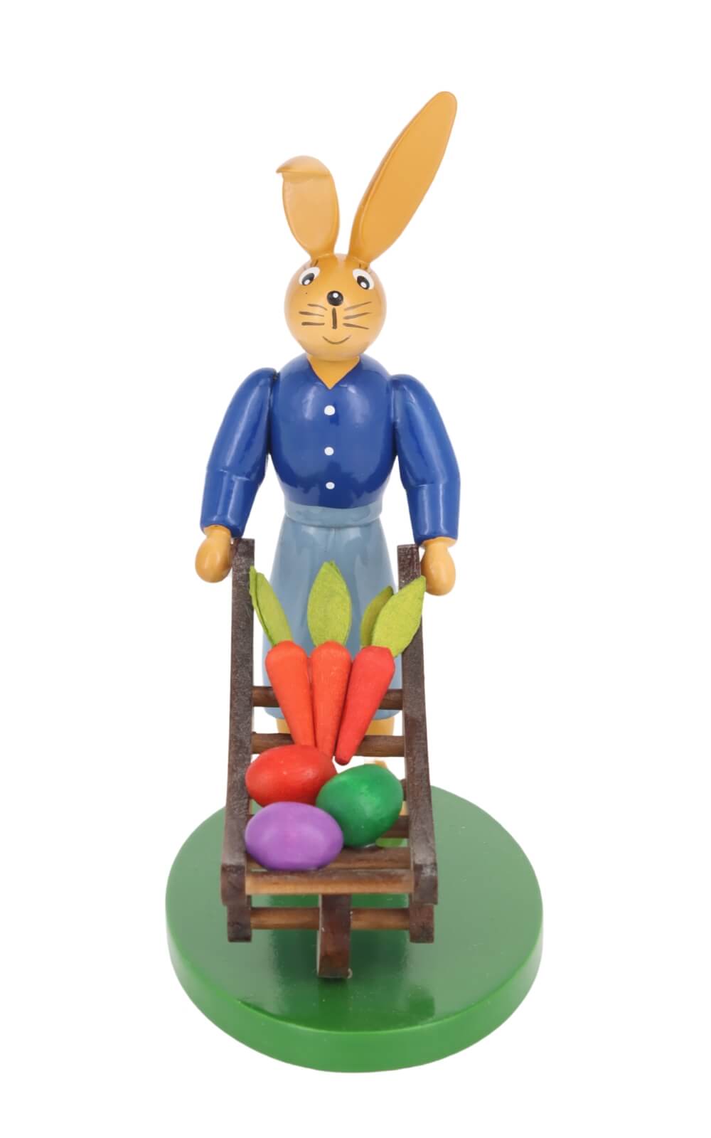 Osterhase mit Karre, 12 cm von Holzkunst Gahlenz_1