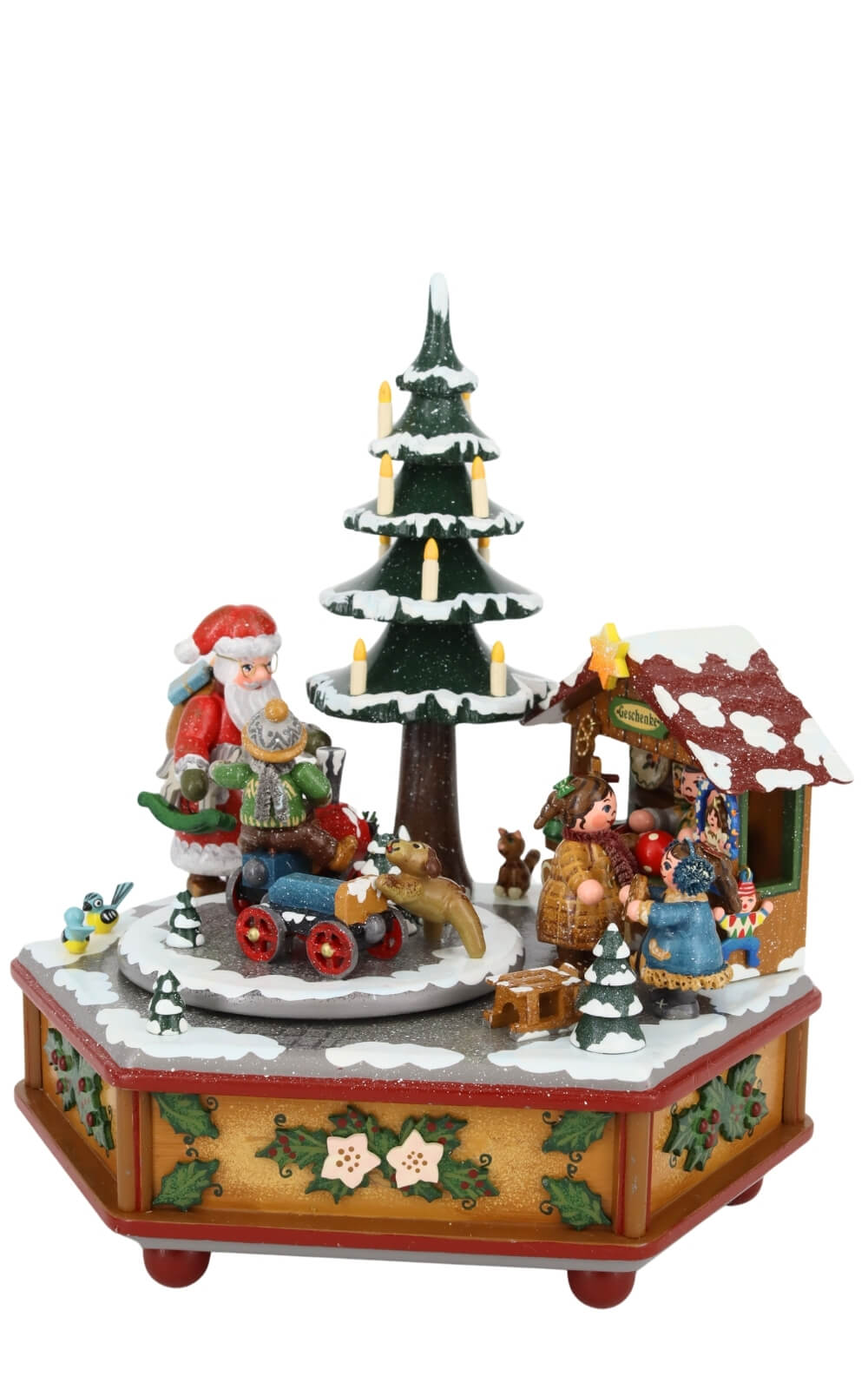 Spieluhr Weihnachtszeit mit der Melodie Kling Glöckchen kling von Hubrig Volkskunst_1