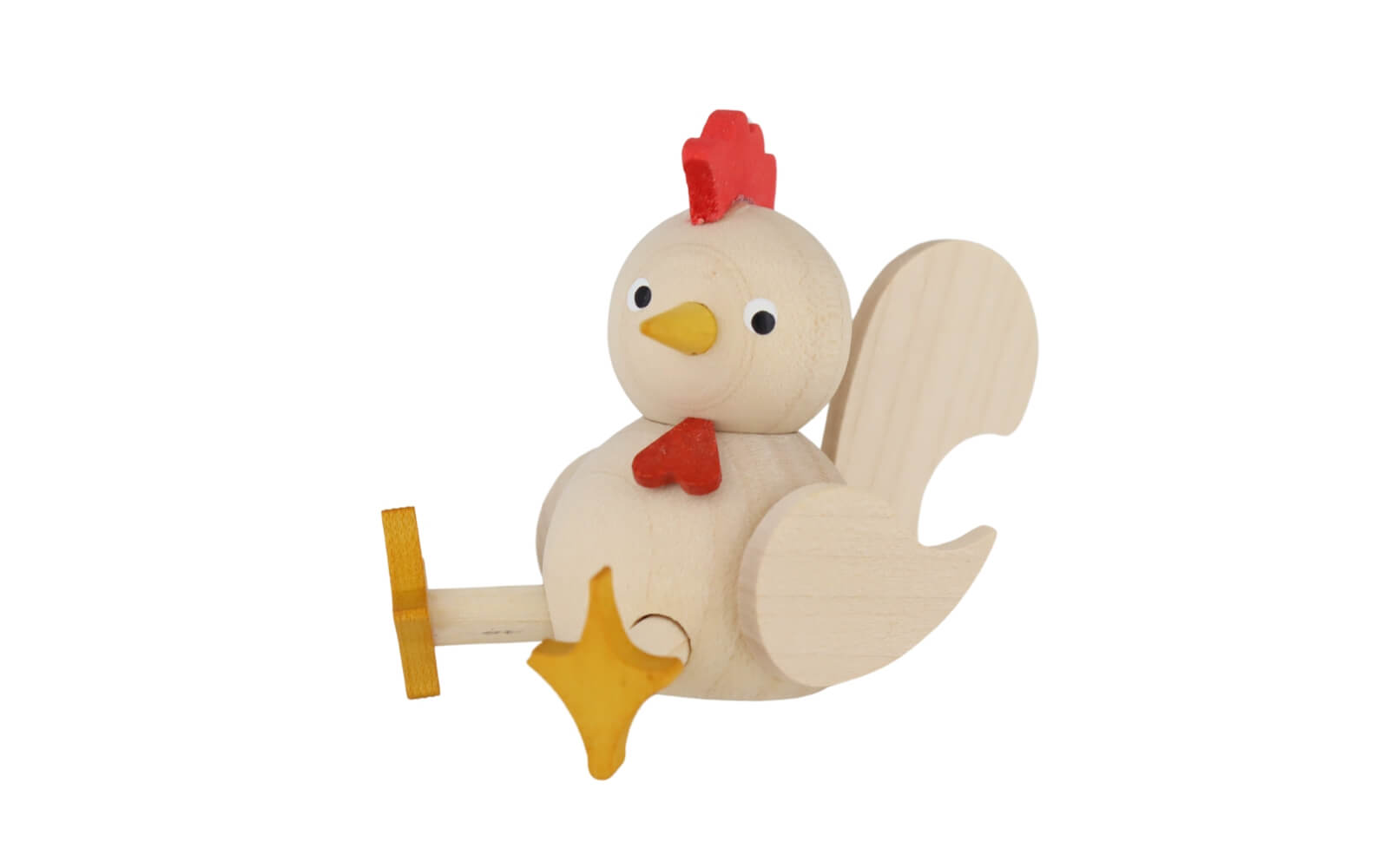 Miniatur Huhn, sitzend, 7 cm, natur von Ralf Zenker_1
