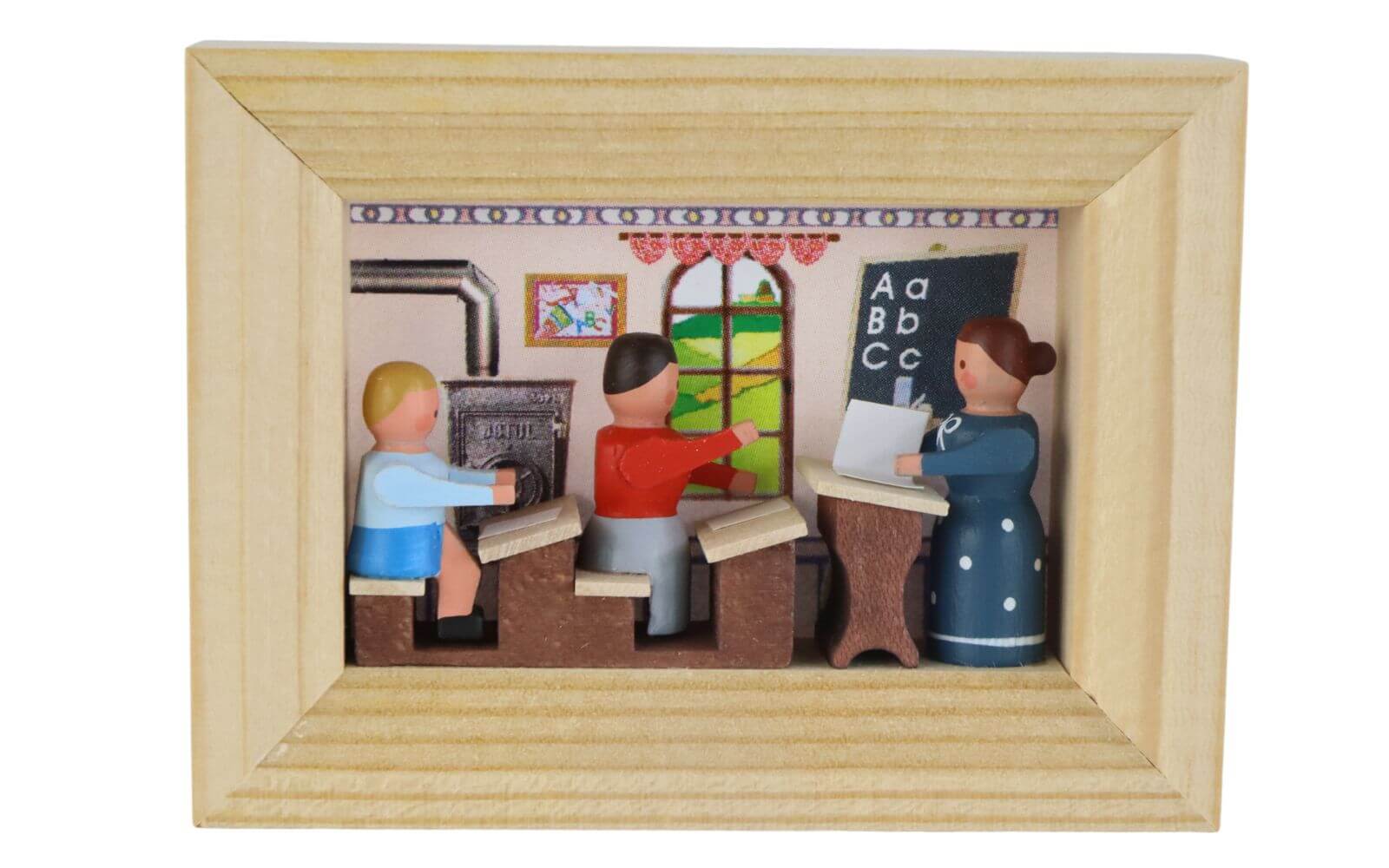 Miniatur im Rähmchen Schule von Gunter Flath_1