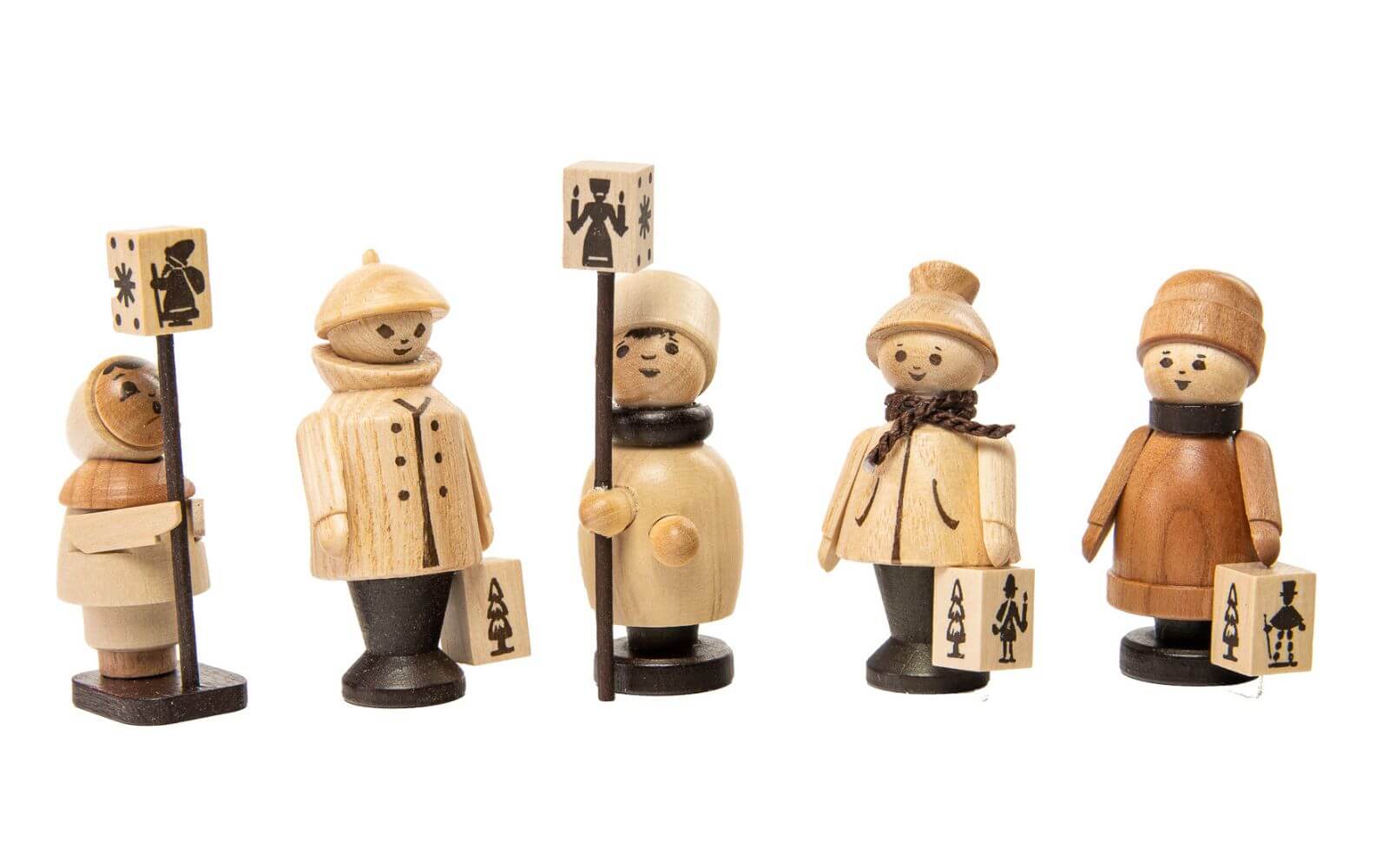 Miniaturen Laternenkinder, 5 - teilig, 6 cm von Spielwarenmacher Günther