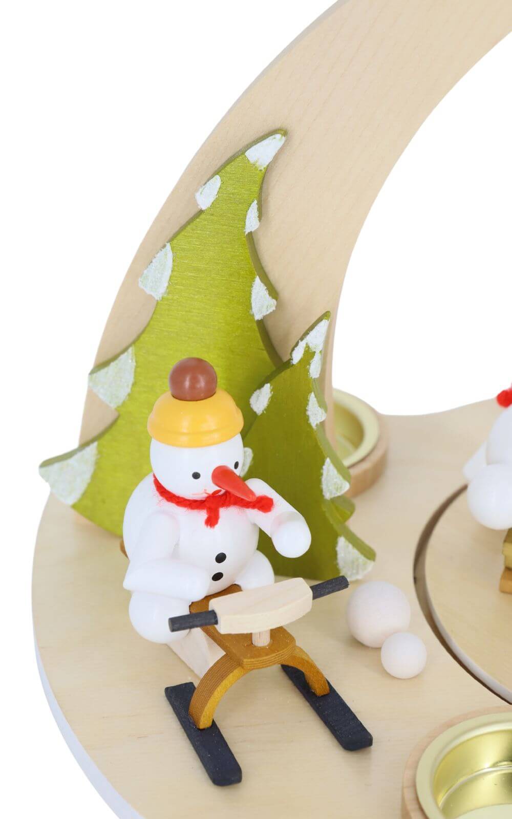 Weihnachtspyramide mit Schneemännern - Wintersport von Ralf Zenker_4
