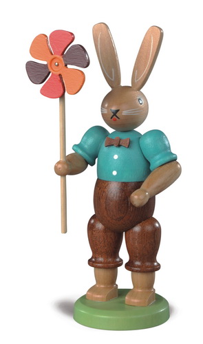 Hasenmann mit Windrad von Müller Kleinkunst