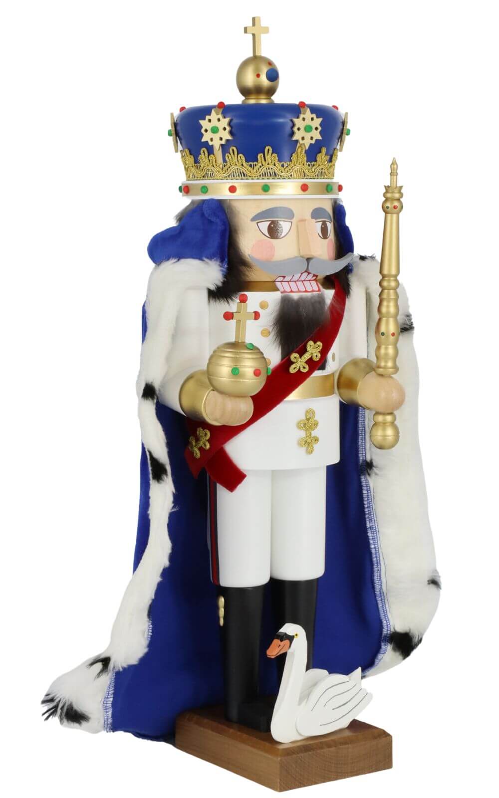 Nussknacker König Ludwig II von Bayern mit Umhang, 52 cm von Richard Glässer_Bild1