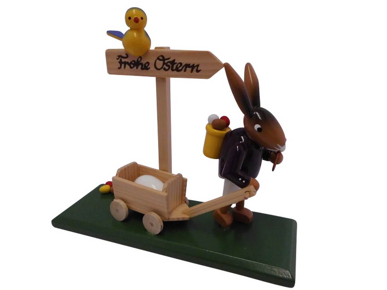 Osterhase mit Handwagen von SEIFFEN.COM