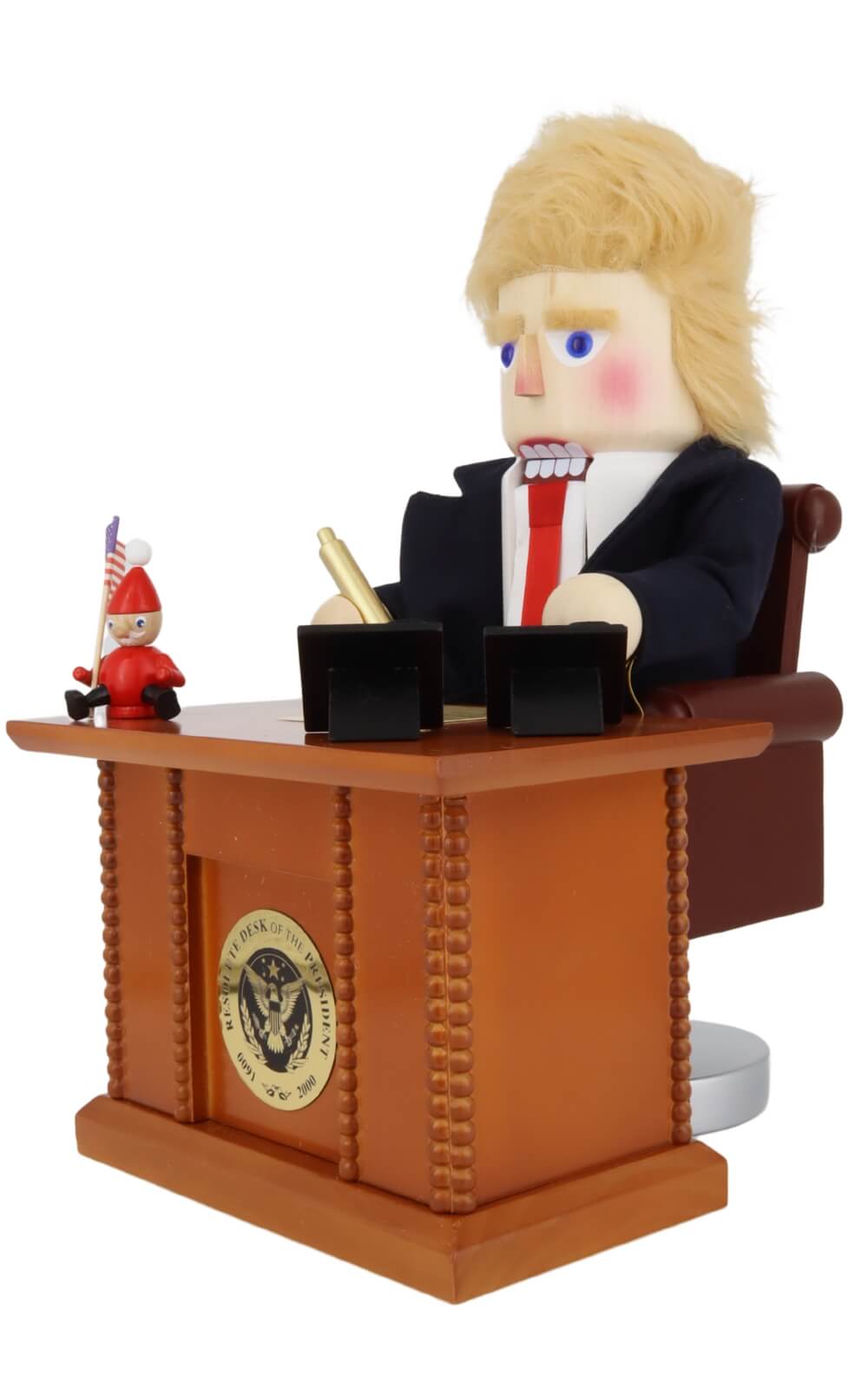 Nussknacker Präsident Trump am Schreibtisch im Oval Office - ein Stück Geschichte von Steinbach_2