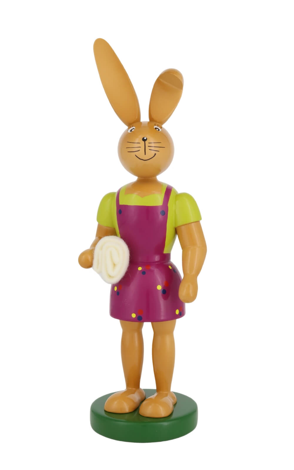 Osterhase - Häsin mit Picknickdecke, 25 cm von Holzkunst Gahlenz_1
