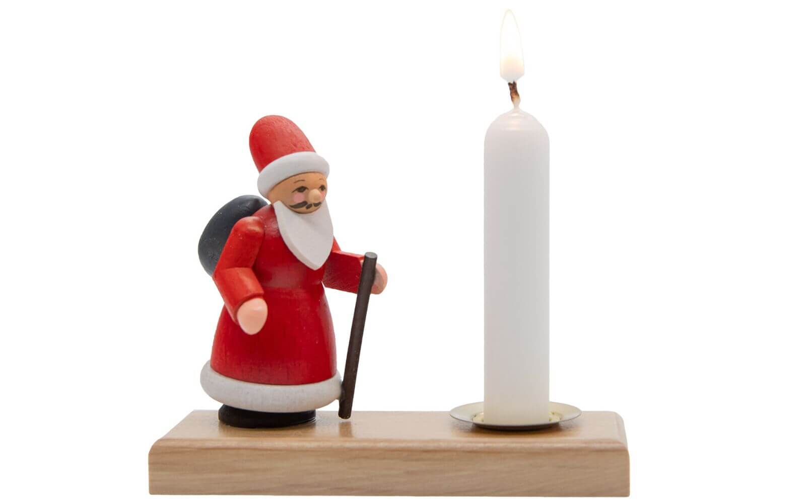 Weihnachtskerzenhalter Weihnachtsmann von Spielwarenmacher Günther