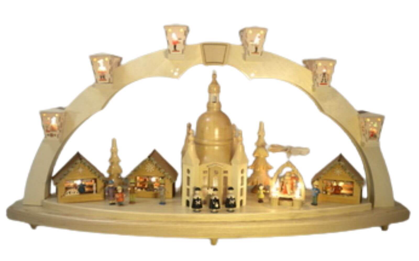 Schwibbogen Dresdener Frauenkirche, 80 cm von Richard Glässer_1