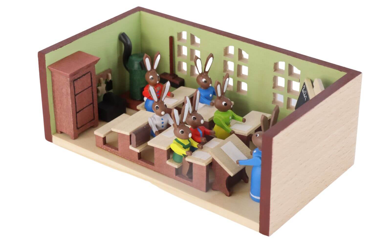 Miniaturstübchen Hasenschule Lehrerin von Gunter Flath_1