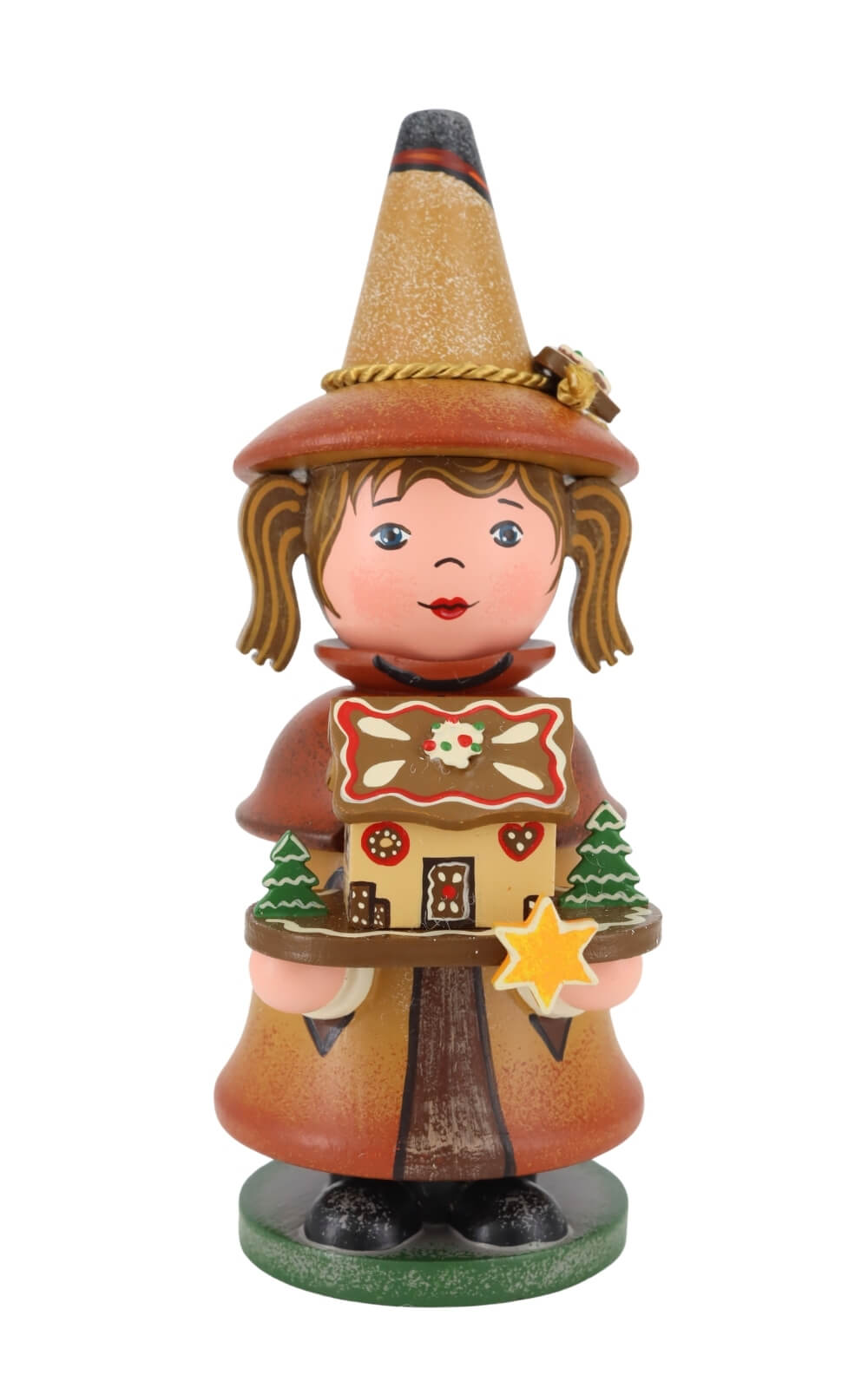 Räucherwichtel mit Pfefferkuchenhaus, 14 cm von Hubrig Volkskunst_1