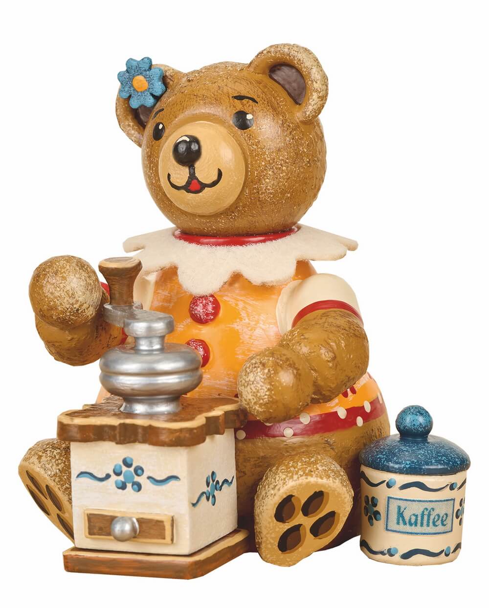 Teddy - mini - Kaffeetante, 7cm von Hubrig Volkskunst
