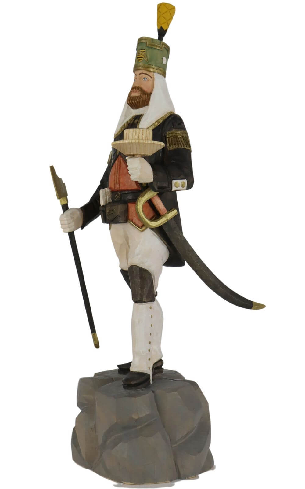 Annaberger Obersteiger, 40 cm, farbig von Schnitzkunst aus dem Erzgebirge_1