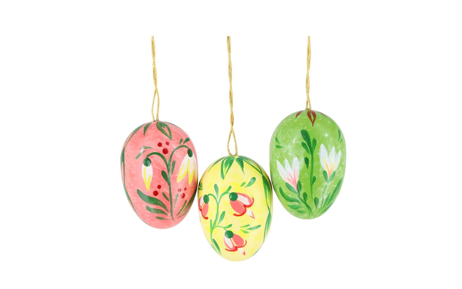 Ostereier mit Blumen, 3 cm, 6 Stück von Figurenland Uhlig GmbH_1