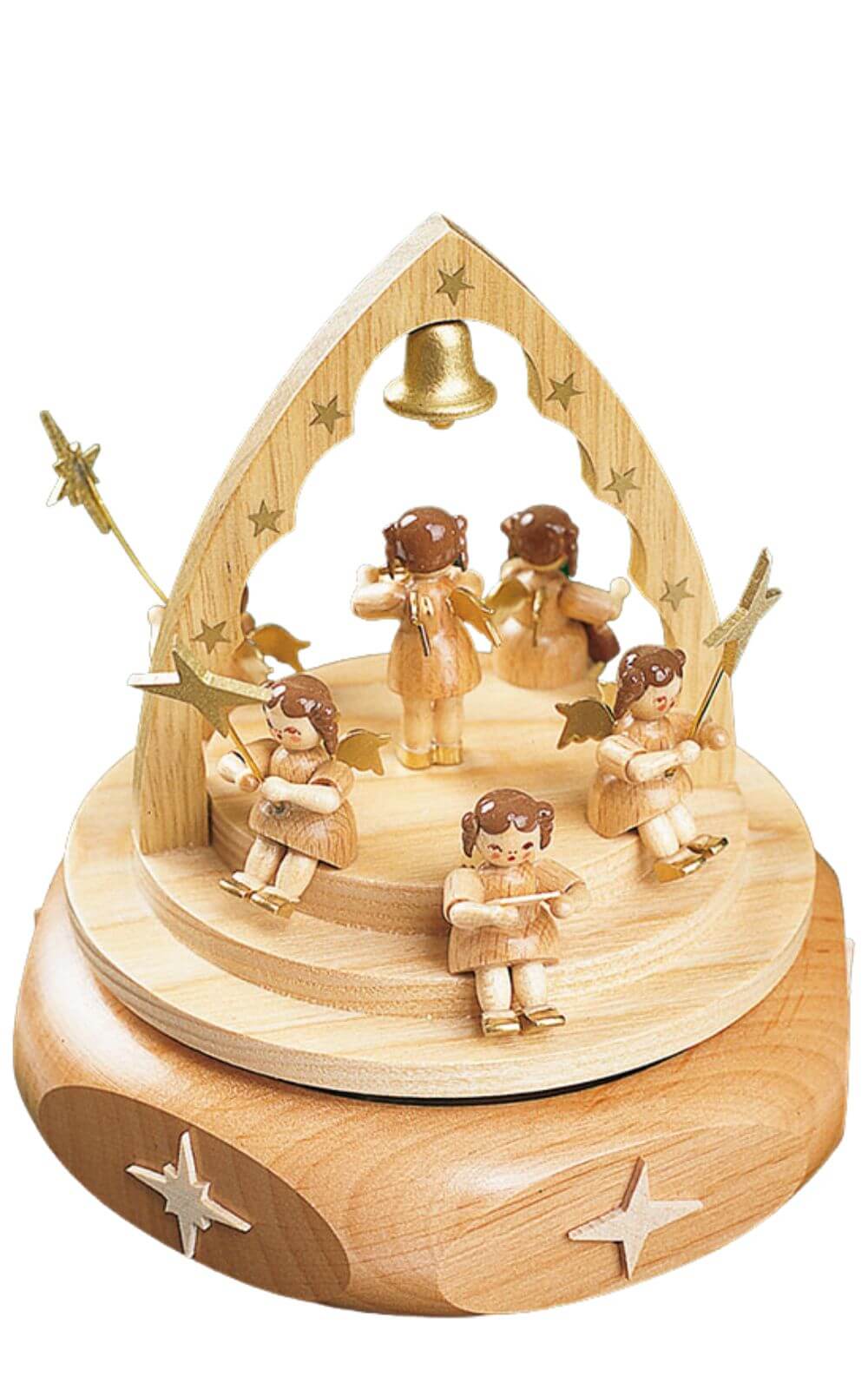 Spieluhr Engelkonzert, natur, 15 cm von Richard Glässer GmbH